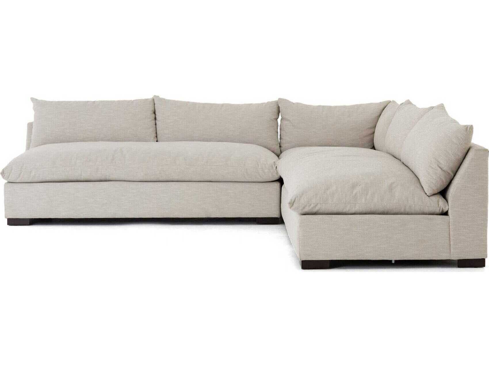Four Hands Atelier Grant 3 - Piece Beige Upholstered Sectional Sofa