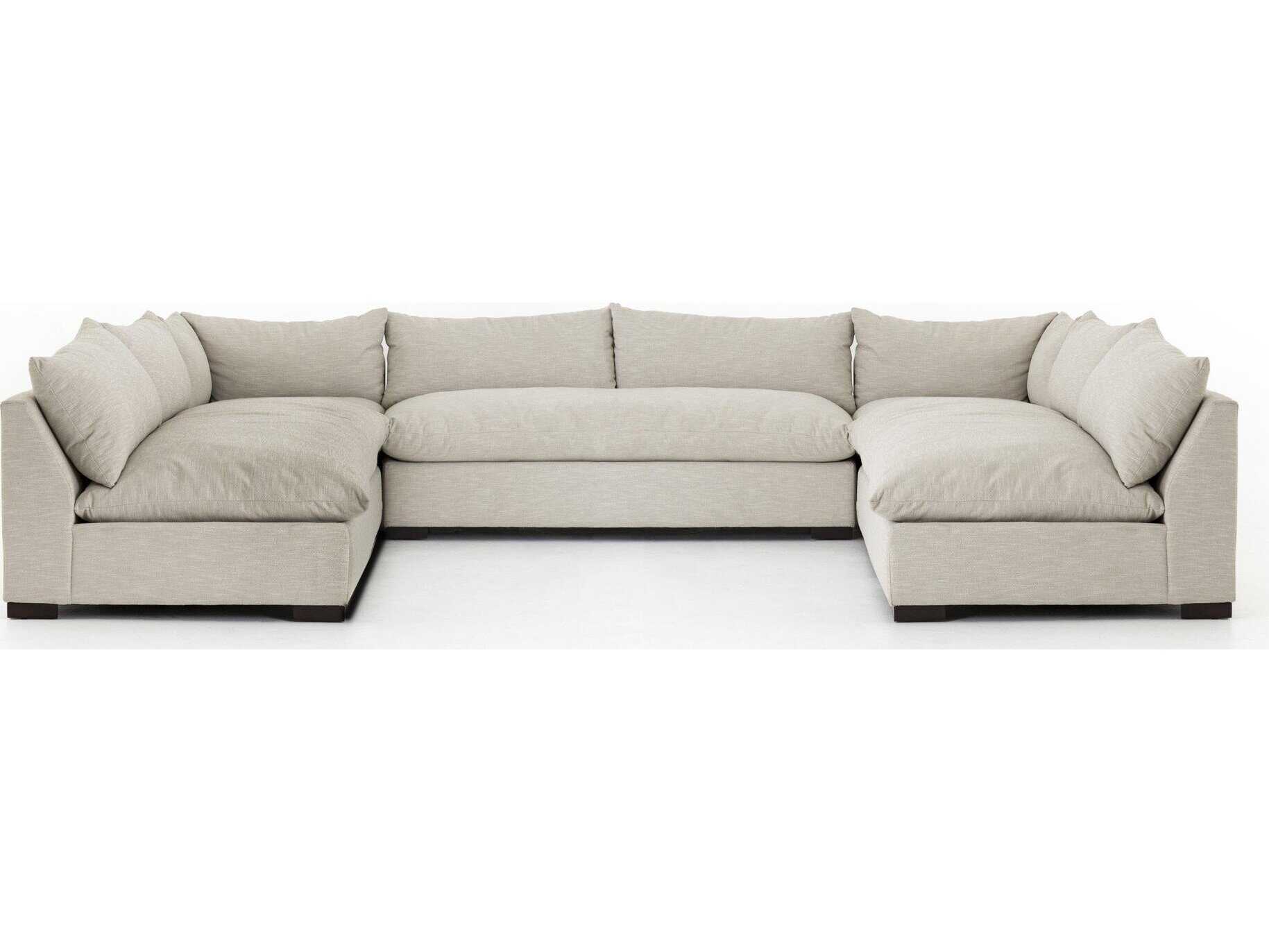 Four Hands Atelier Grant 5 - Piece Beige Upholstered Sectional Sofa