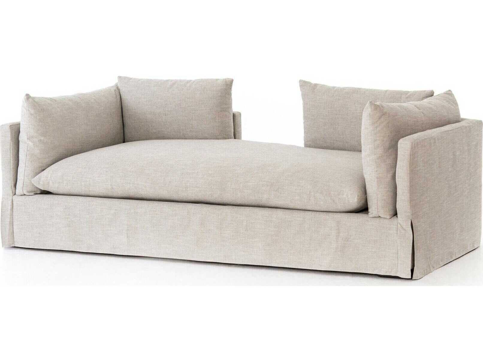 Four Hands Atelier Habitat Valley Nimbus White Upholstered Chaise