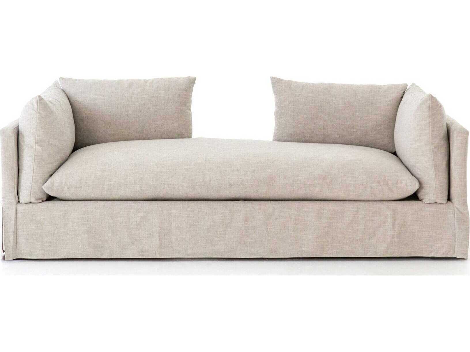 Four Hands Atelier Habitat Valley Nimbus White Upholstered Chaise