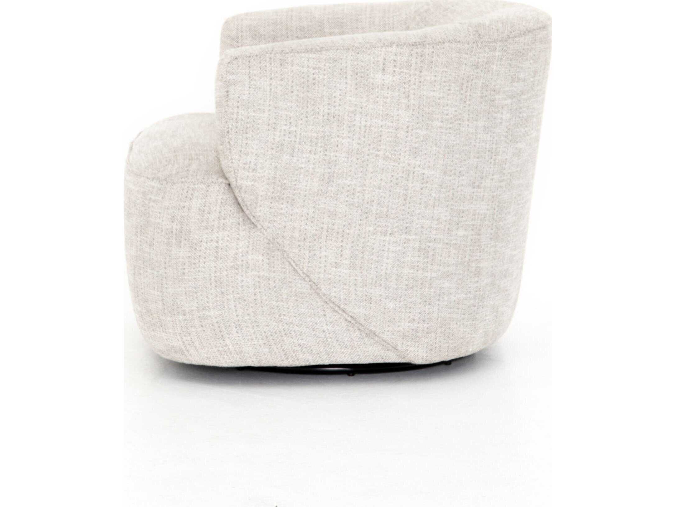 Four Hands Atelier Mila Swivel Cream Fabric Accent Chair