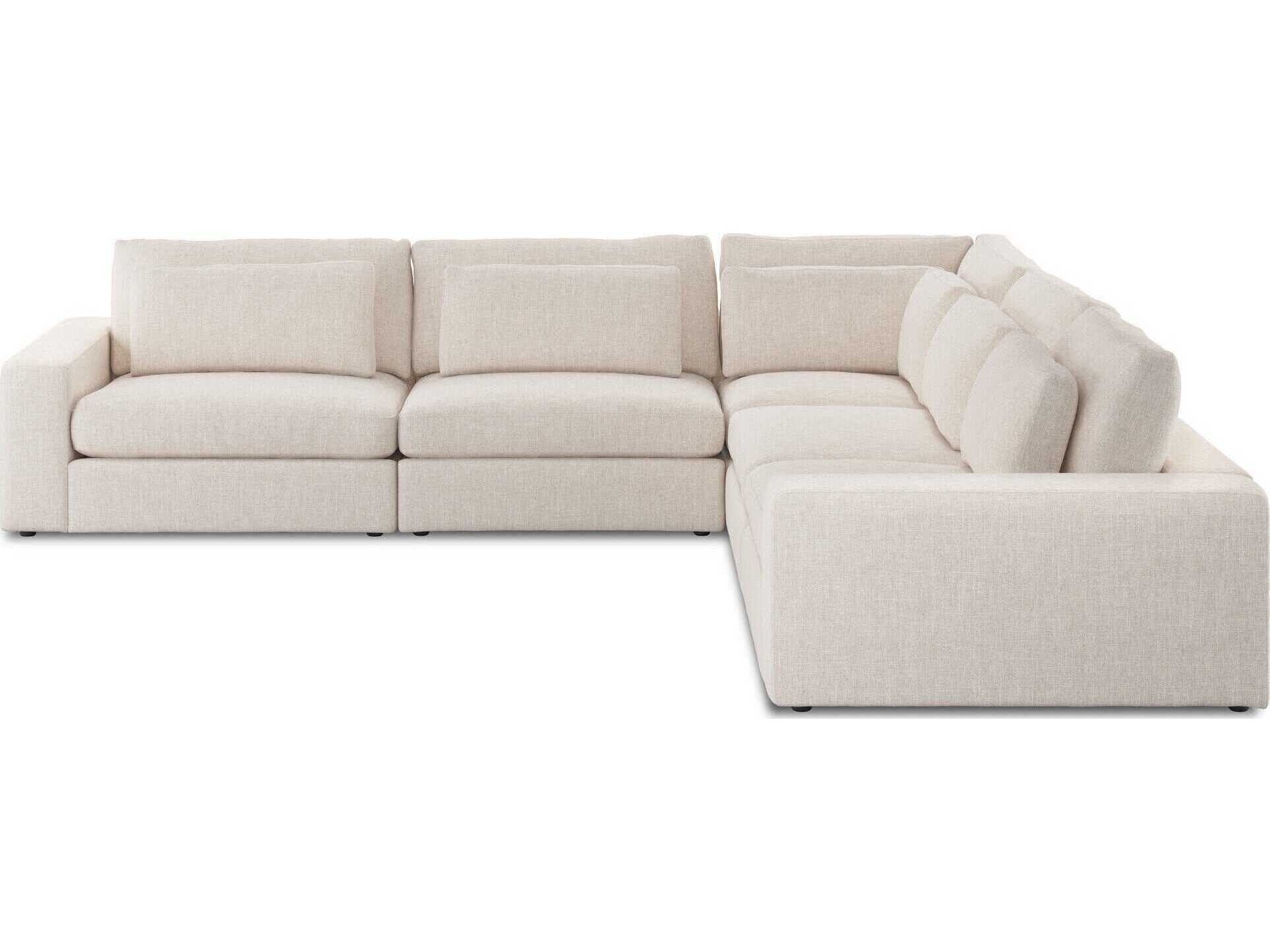 Four Hands Atelier Bloor 5 - Piece Beige Upholstered Sectional Sofa