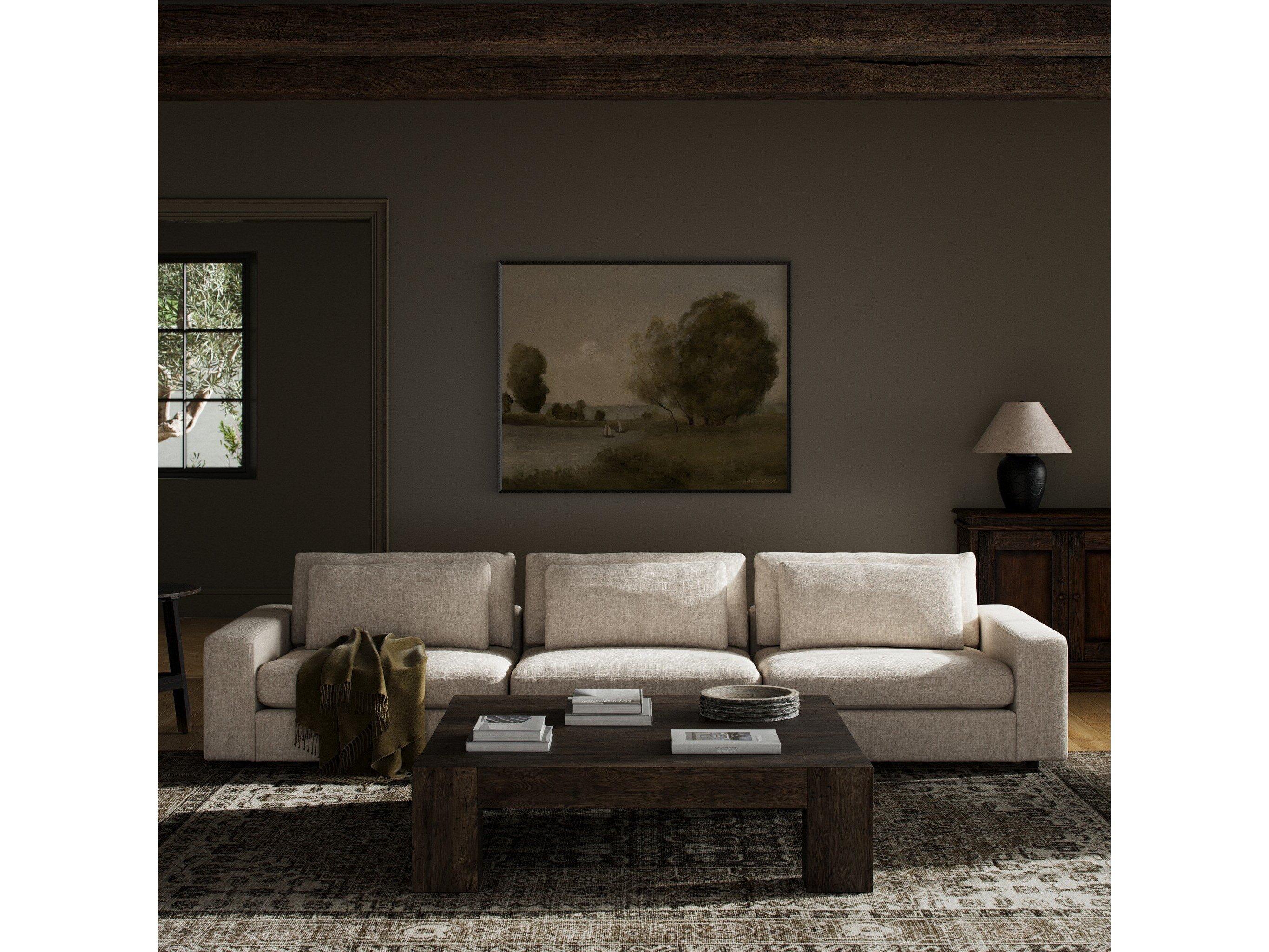 Four Hands Atelier Bloor 3 - Piece Beige Upholstered Sectional Sofa