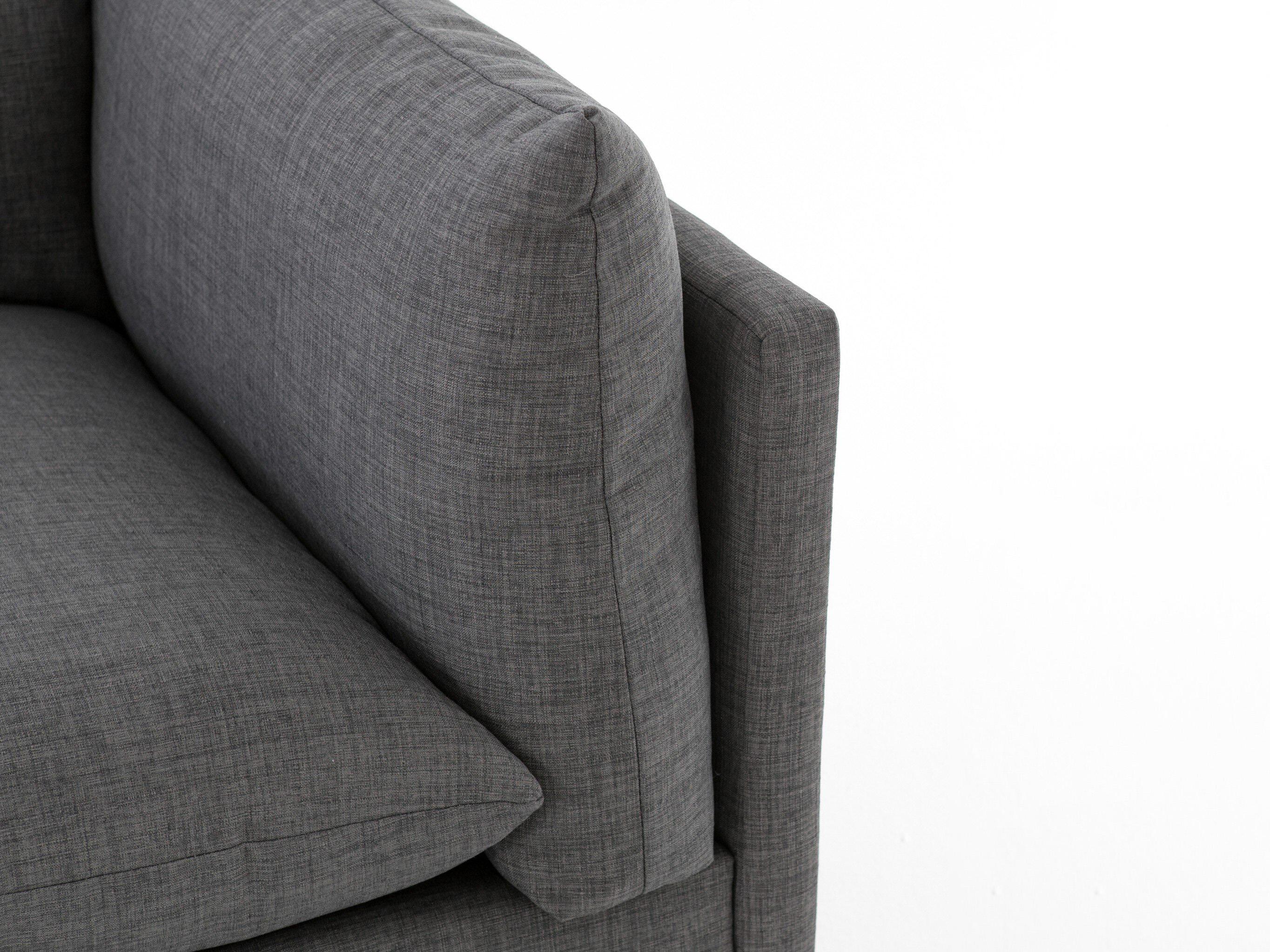 Four Hands Atelier Westwood 3 - Piece Gray Upholstered Sectional Sofa with Ottoman