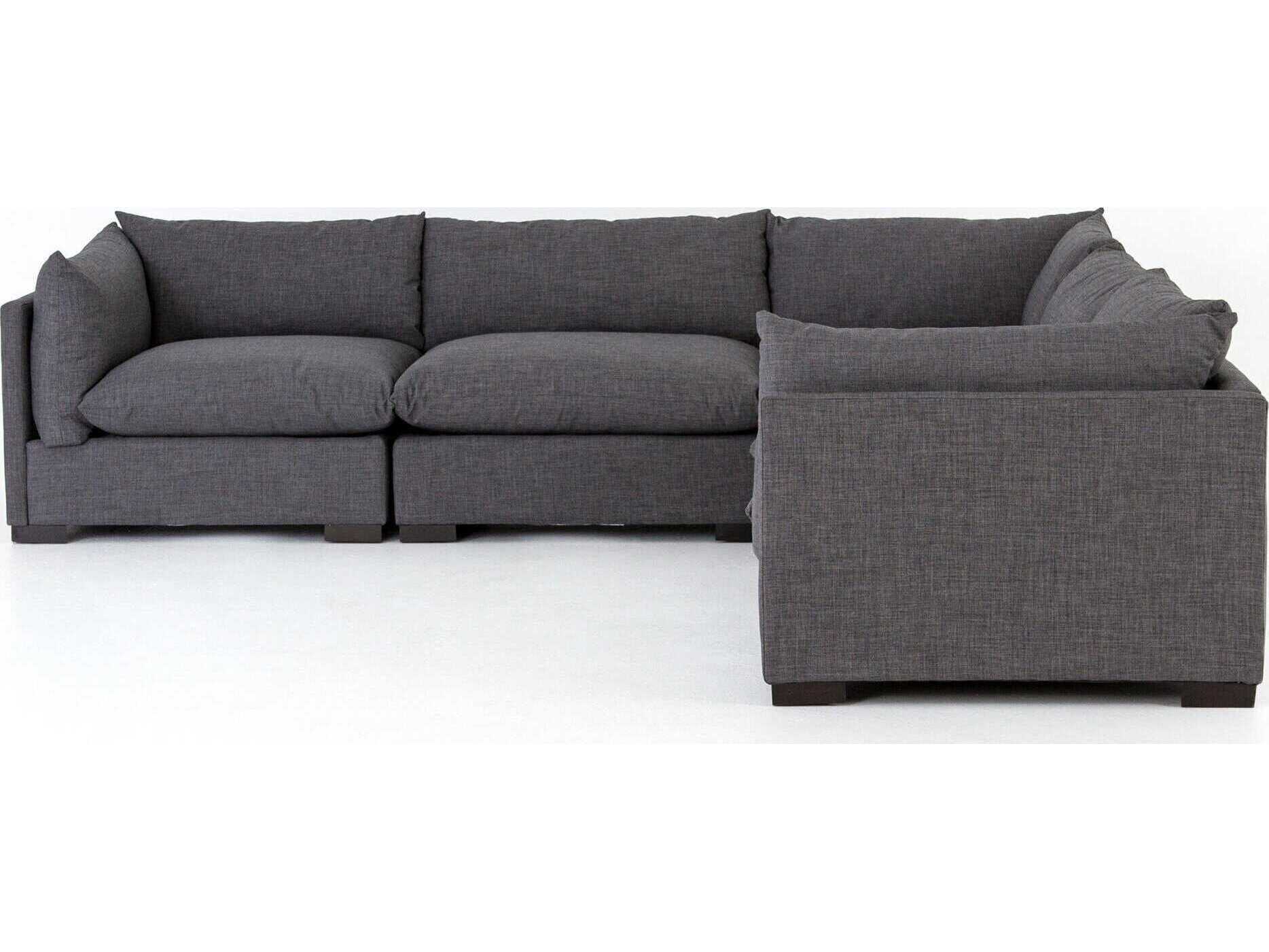 Four Hands Atelier Westwood 5 - Piece Gray Upholstered Sectional Sofa