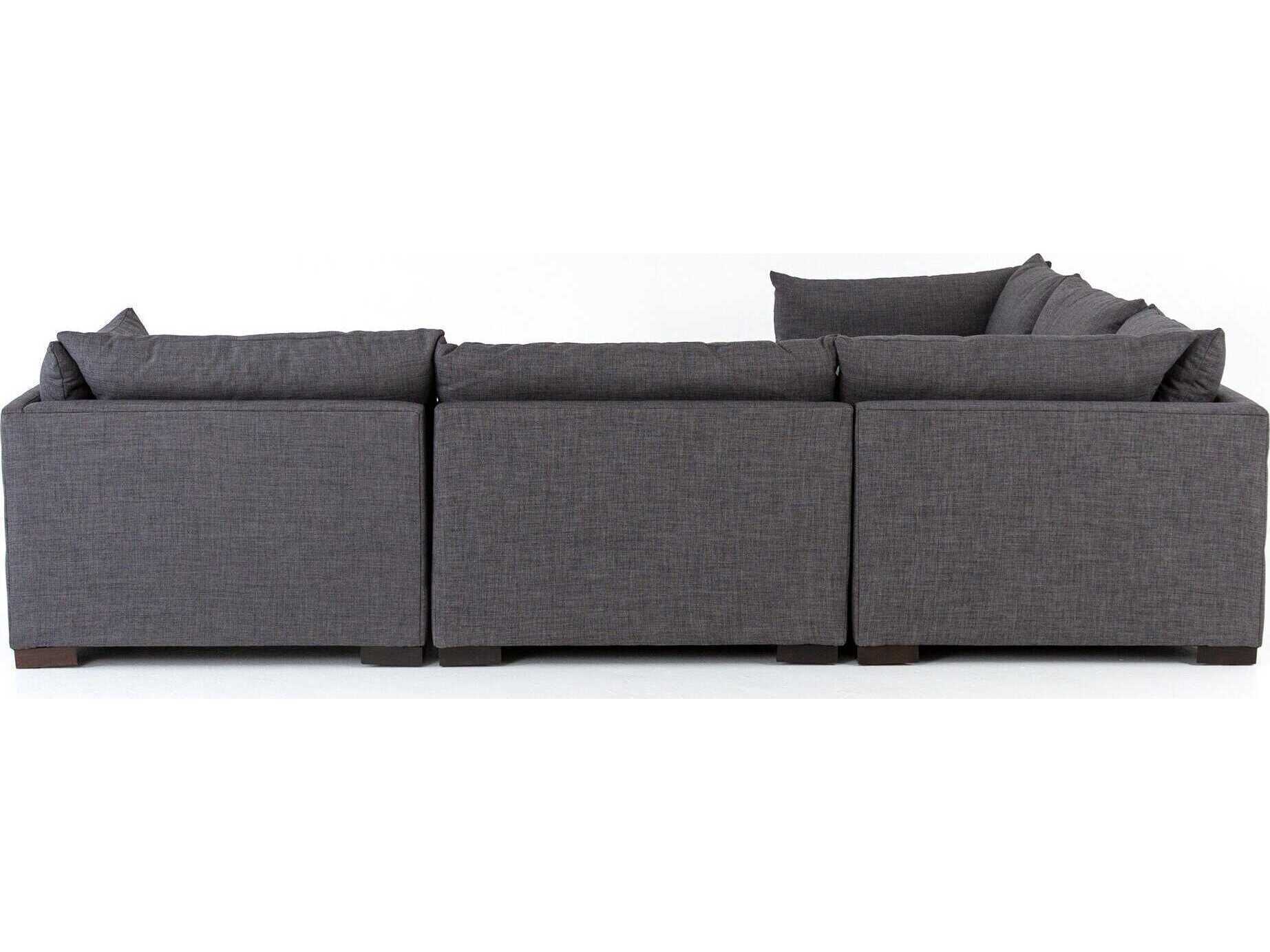 Four Hands Atelier Westwood 5 - Piece Gray Upholstered Sectional Sofa