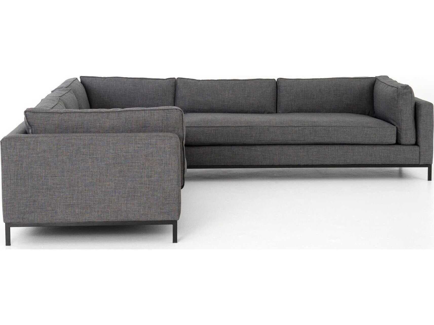 Four Hands Atelier Gray Upholstered Sectional Sofa
