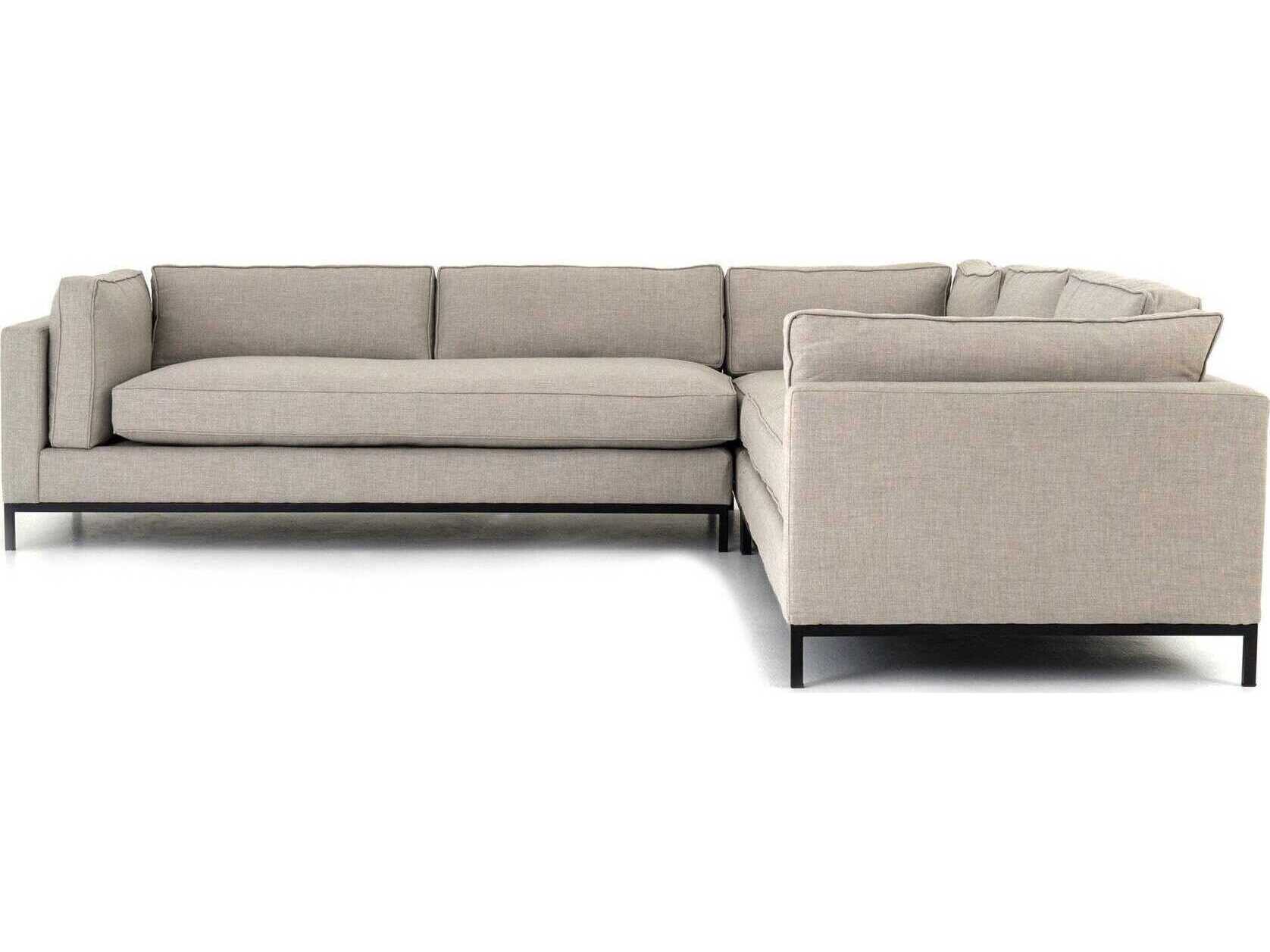 Four Hands Atelier Beige Upholstered Sectional Sofa