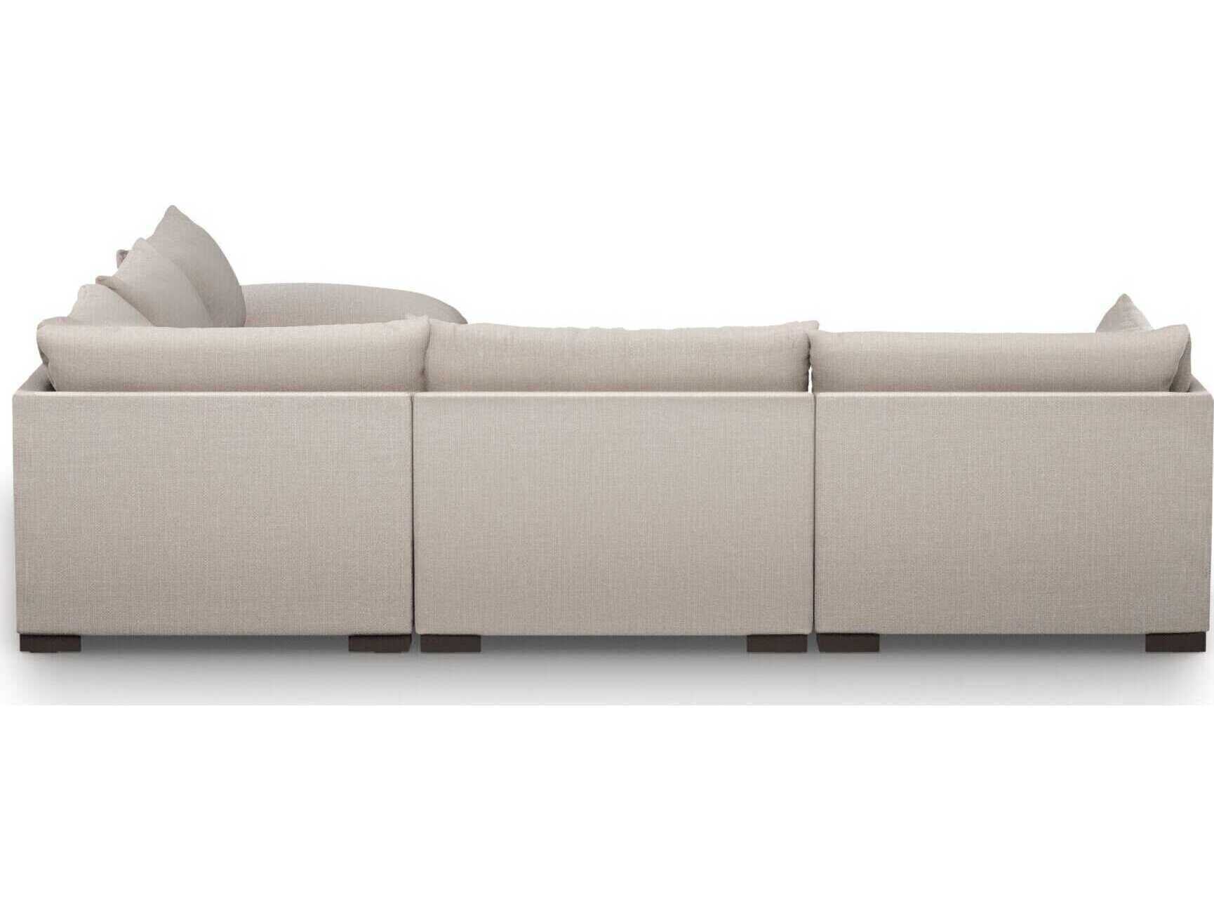 Four Hands Atelier Westwood 5 - Piece Beige Upholstered Sectional Sofa with Ottoman