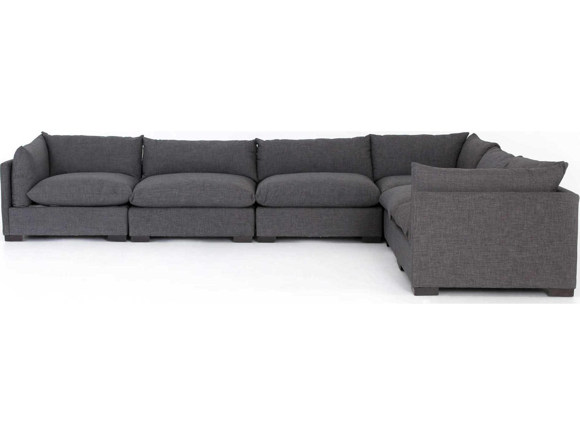 Four Hands Atelier Westwood 6 - Piece Gray Upholstered Sectional Sofa
