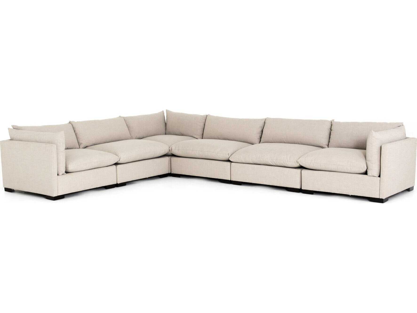 Four Hands Atelier Westwood 6 - Piece Beige Upholstered Sectional Sofa