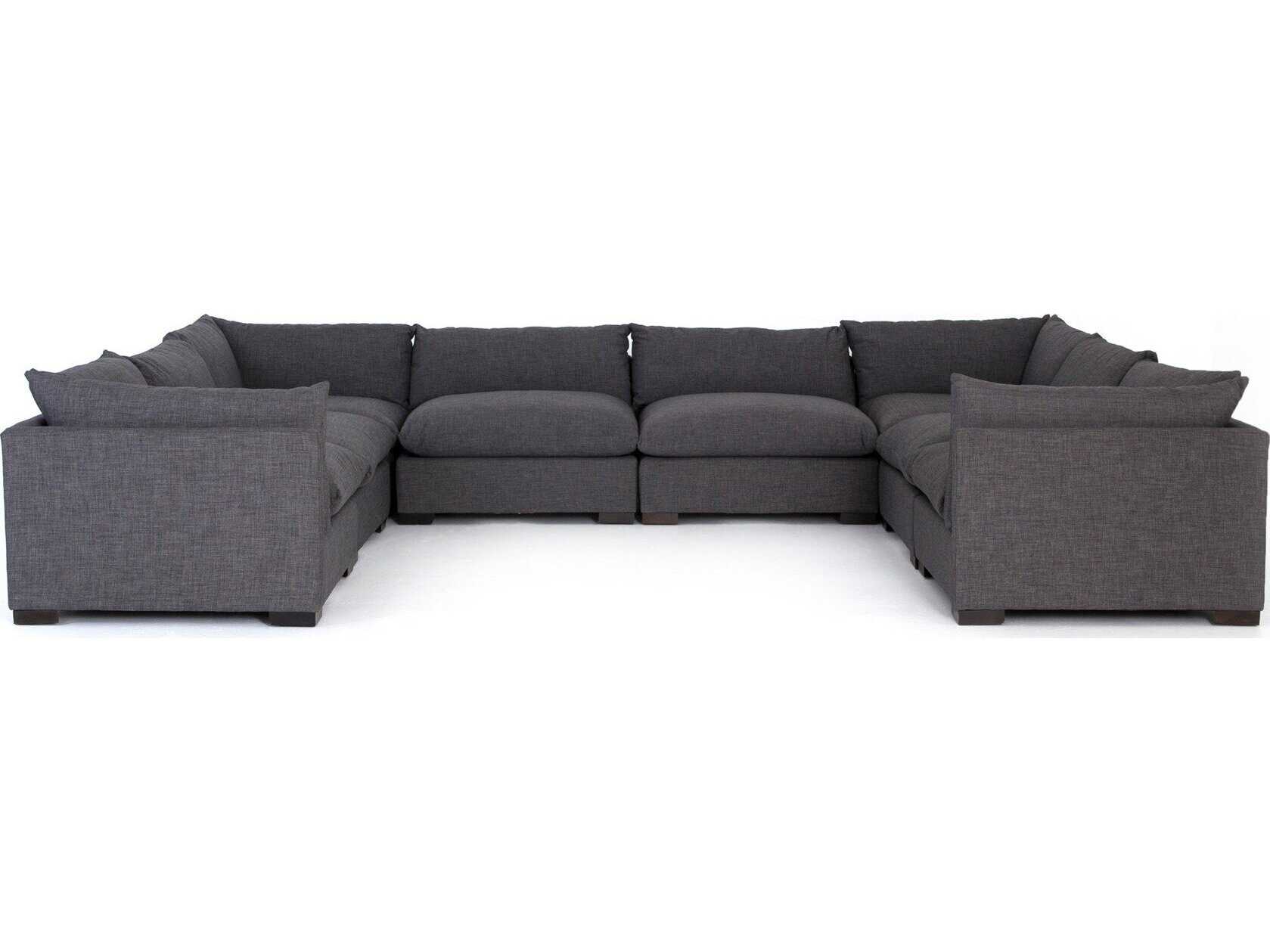Four Hands Atelier Westwood 8 - Piece Gray Upholstered Sectional Sofa