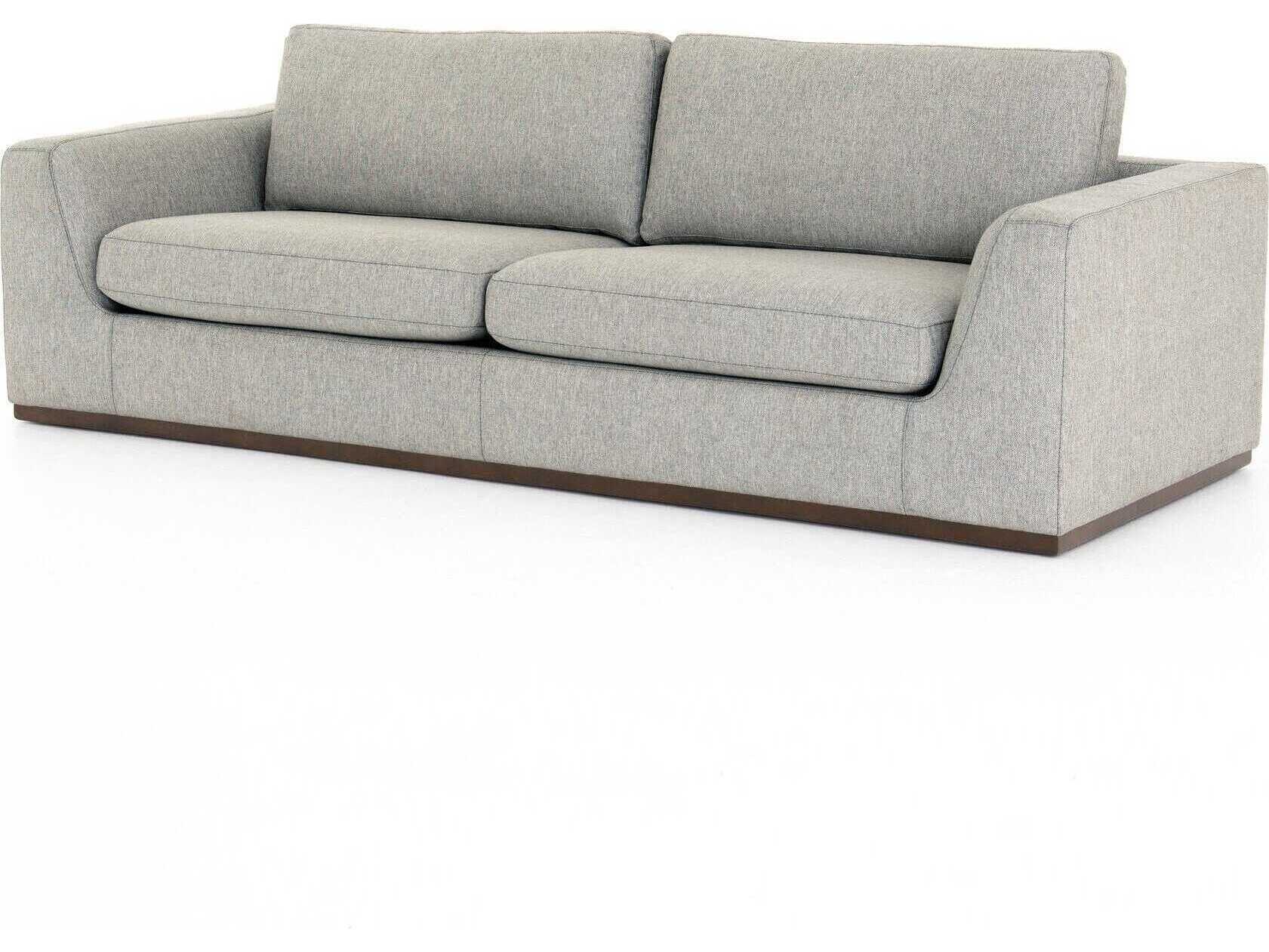 Four Hands Centrale Colt Aldred Silver Aged Sienna Gray Upholstered Sofa