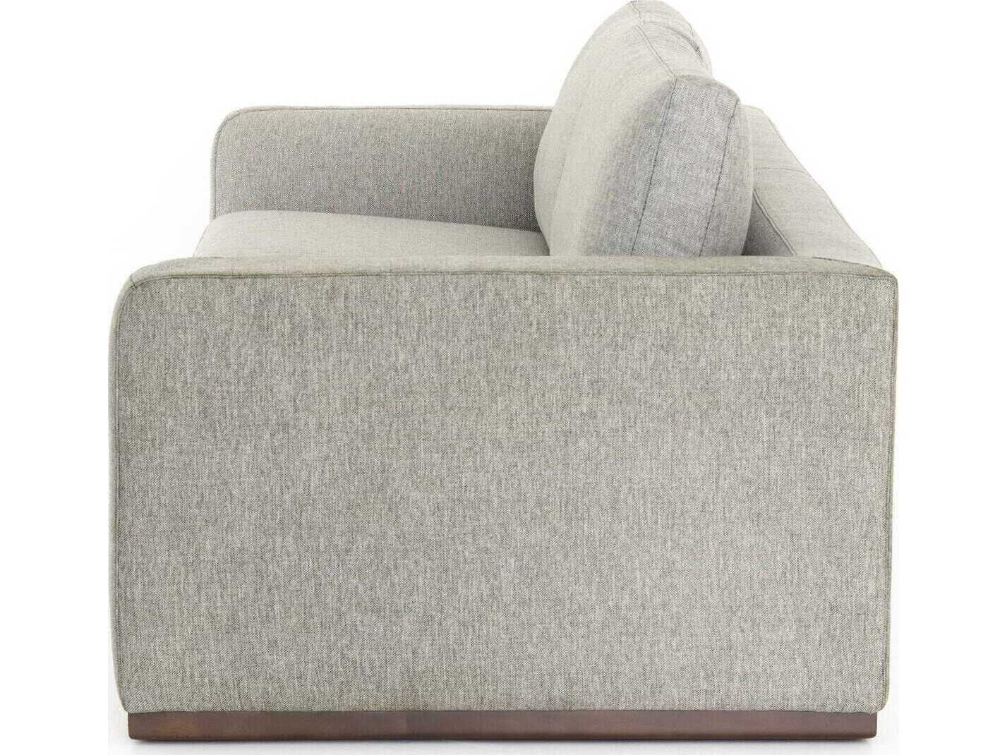 Four Hands Centrale Colt Aldred Silver Aged Sienna Gray Upholstered Sofa