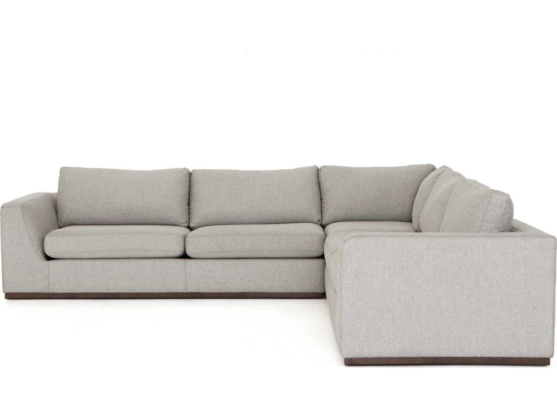 Four Hands Centrale Colt 3 - Piece Gray Upholstered Sectional Sofa