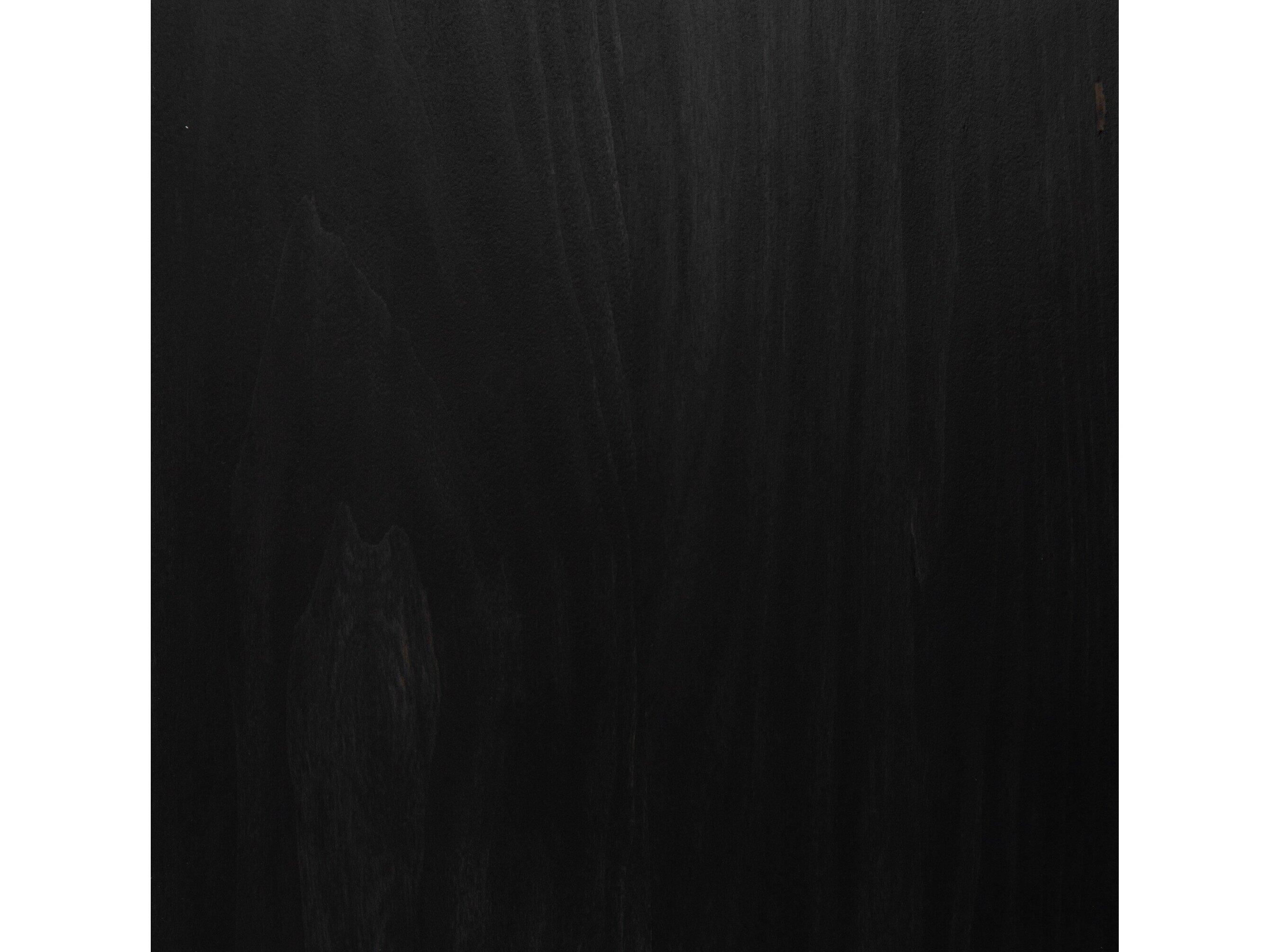 Four Hands Fulton Trey 69" Poplar Wood Black Wash Natural Iron Toffee Leather Media Console