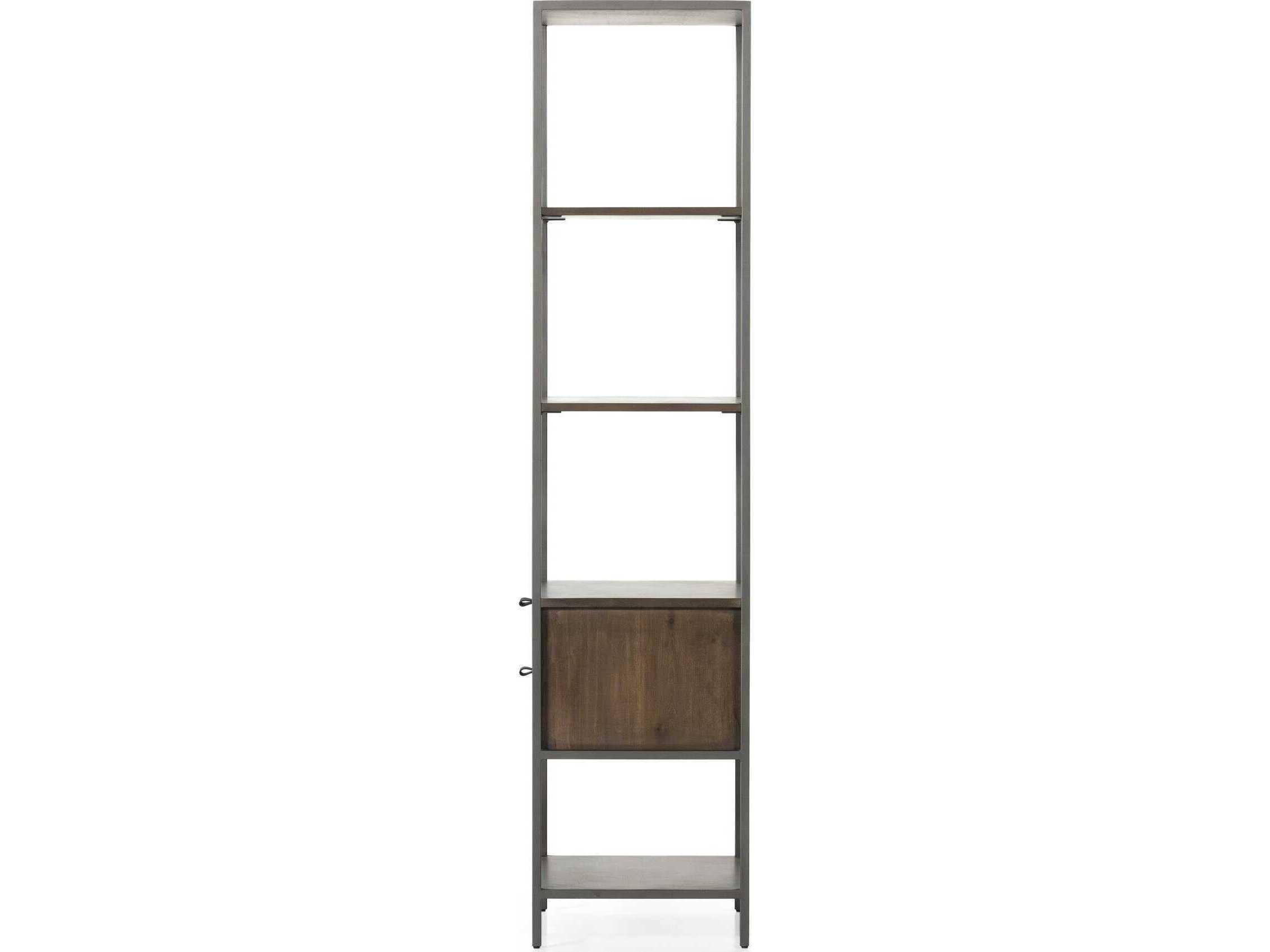 Four Hands Fulton Natural Iron Auburn Poplar Bookcase