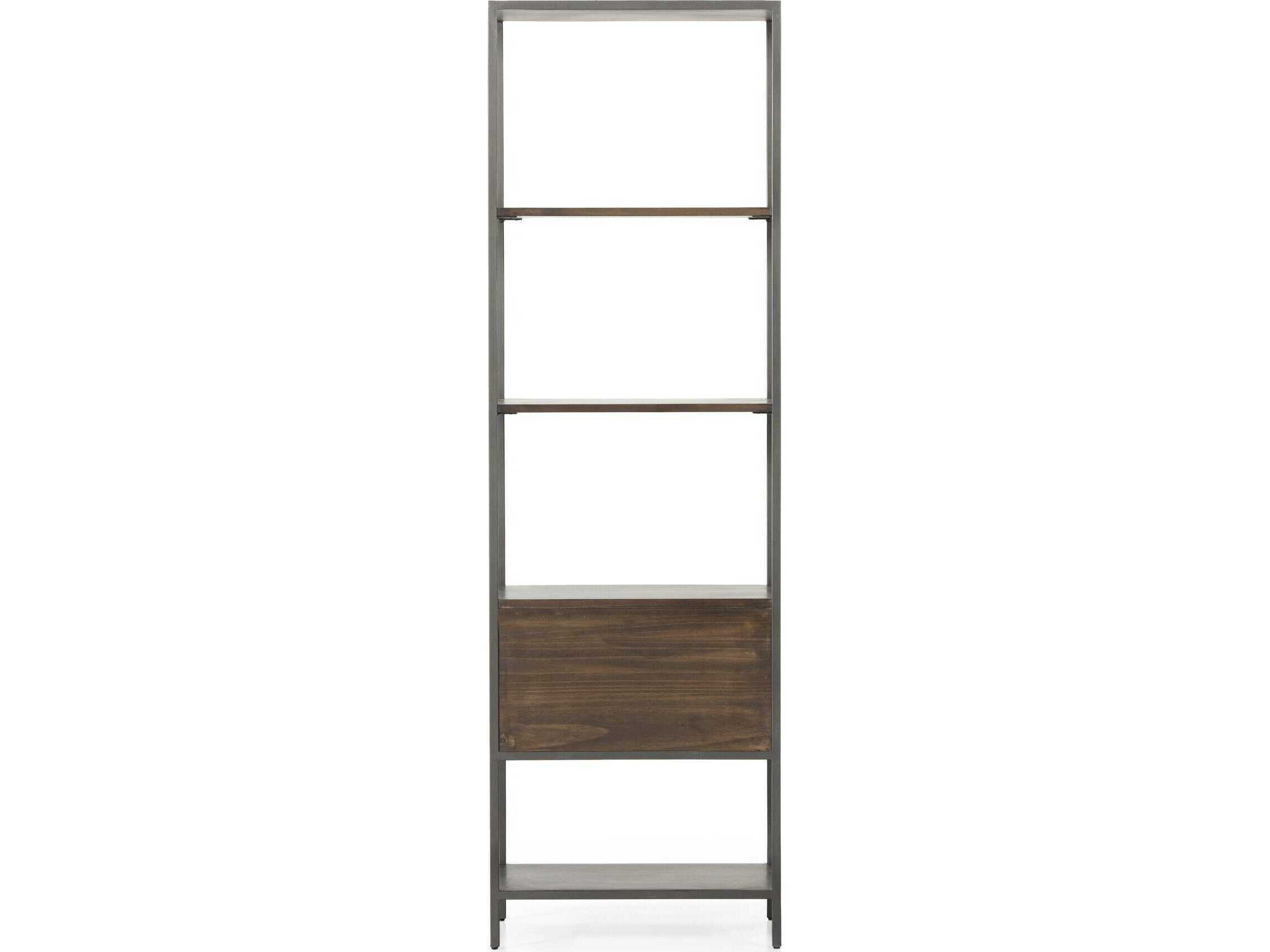 Four Hands Fulton Natural Iron Auburn Poplar Bookcase