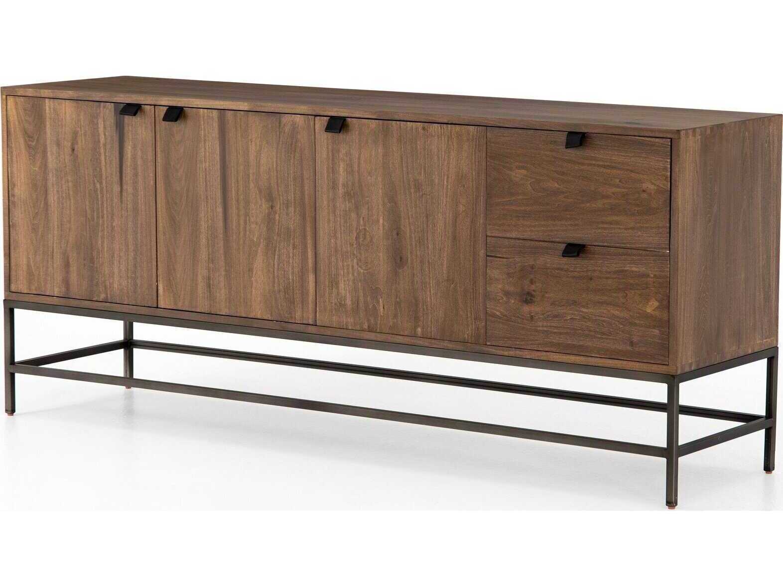 Four Hands Fulton Trey 72" Poplar Wood Natural Iron Auburn Sideboard
