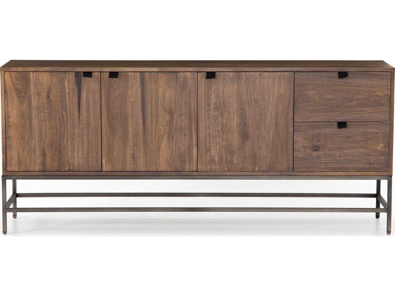 Four Hands Fulton Trey 72" Poplar Wood Natural Iron Auburn Sideboard