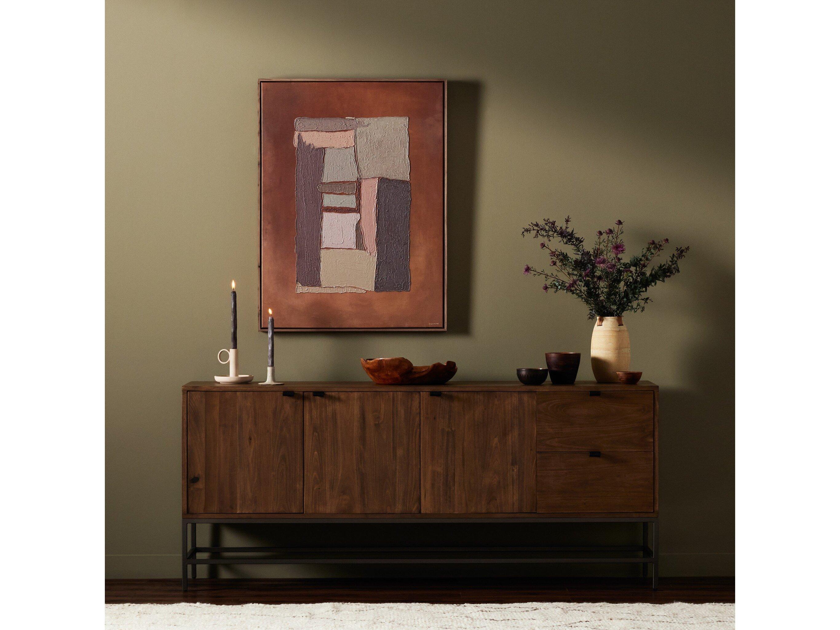 Four Hands Fulton Trey 72" Poplar Wood Natural Iron Auburn Sideboard