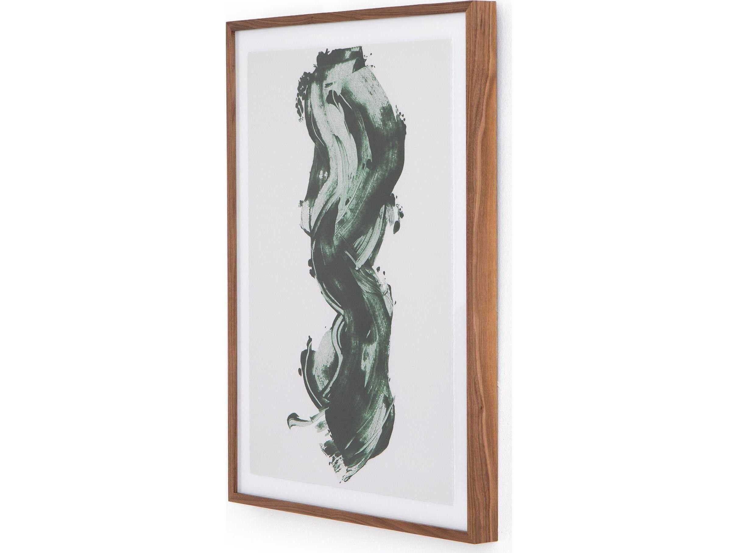 Four Hands Art Studio Green Stroke Print / Painting