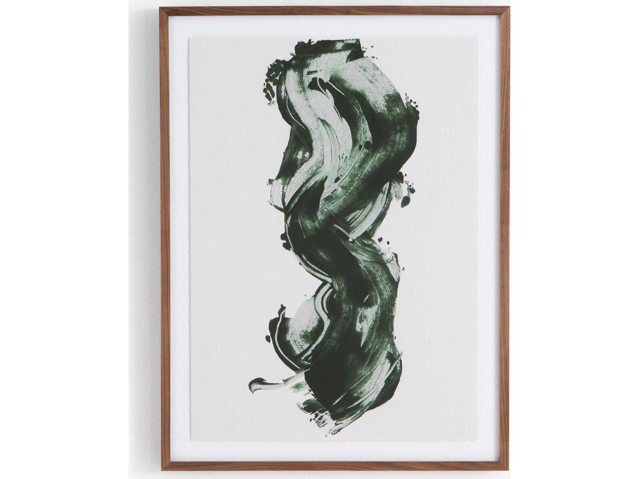 Four Hands Art Studio Green Stroke Print / Painting