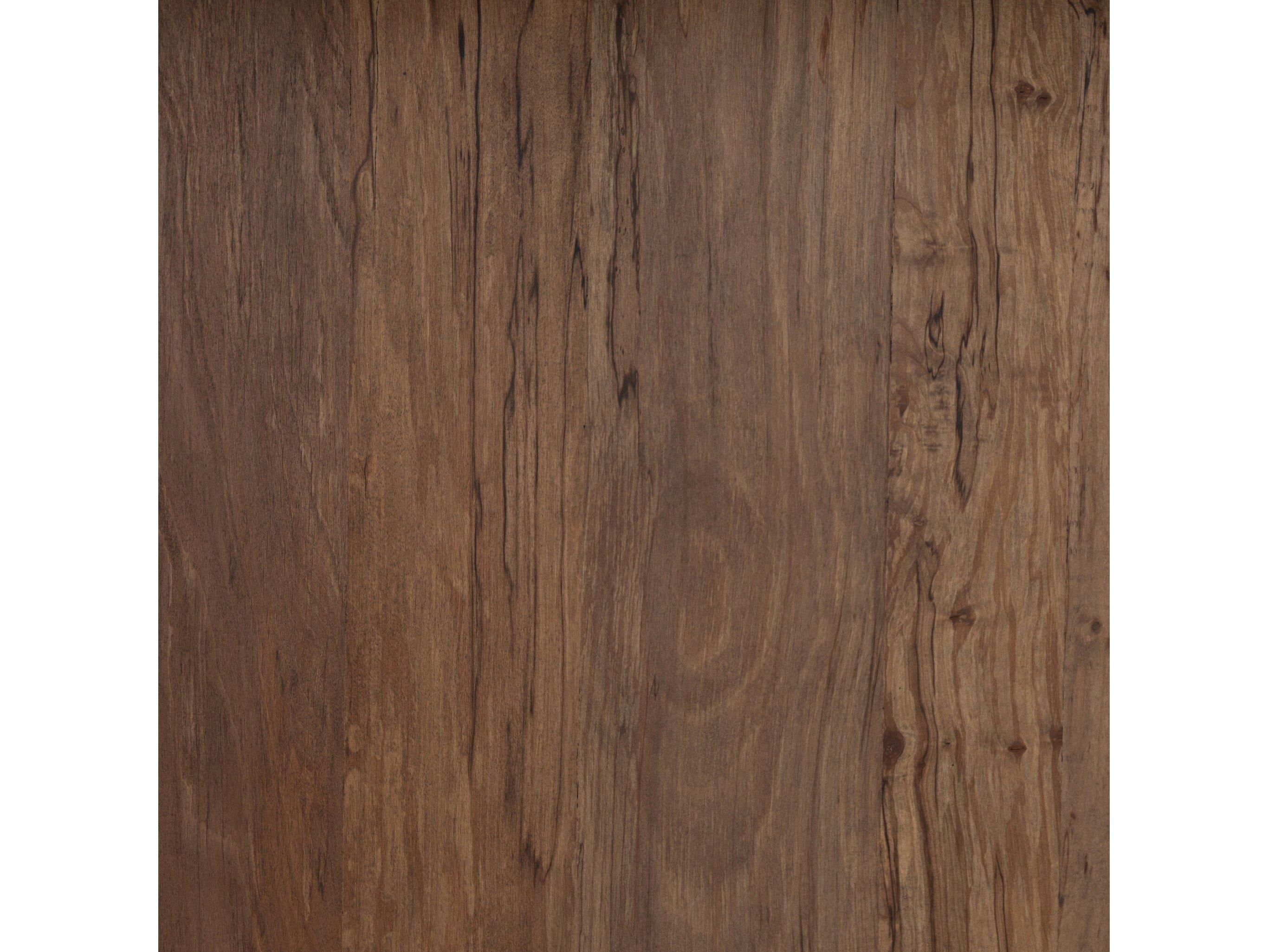 Four Hands Wesson Cross Rectangular Wood Spalted Alder Gold Brush Dining Table