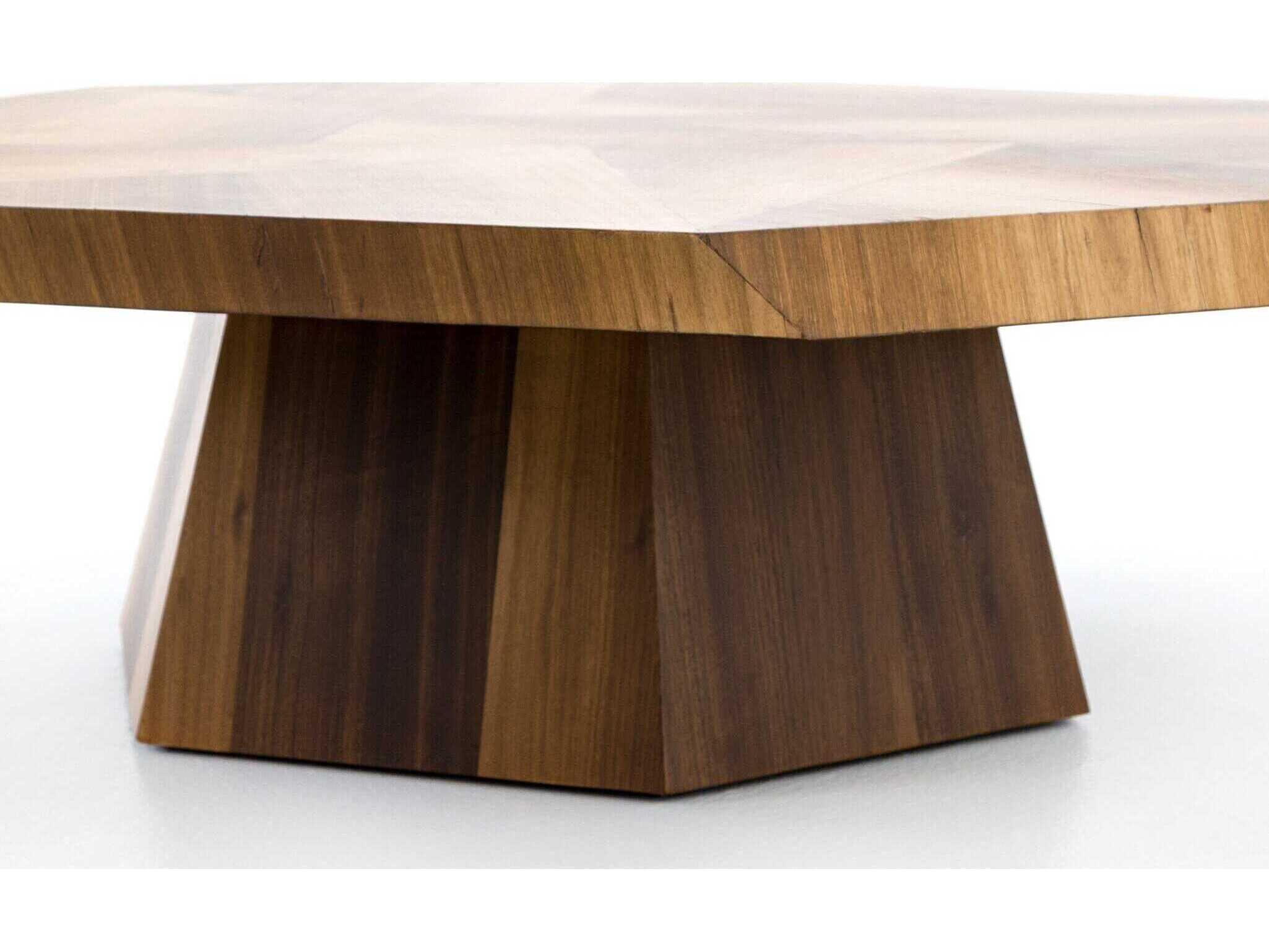 Four Hands Wesson Brooklyn Octagon Wood Blonde Yukas Coffee Table