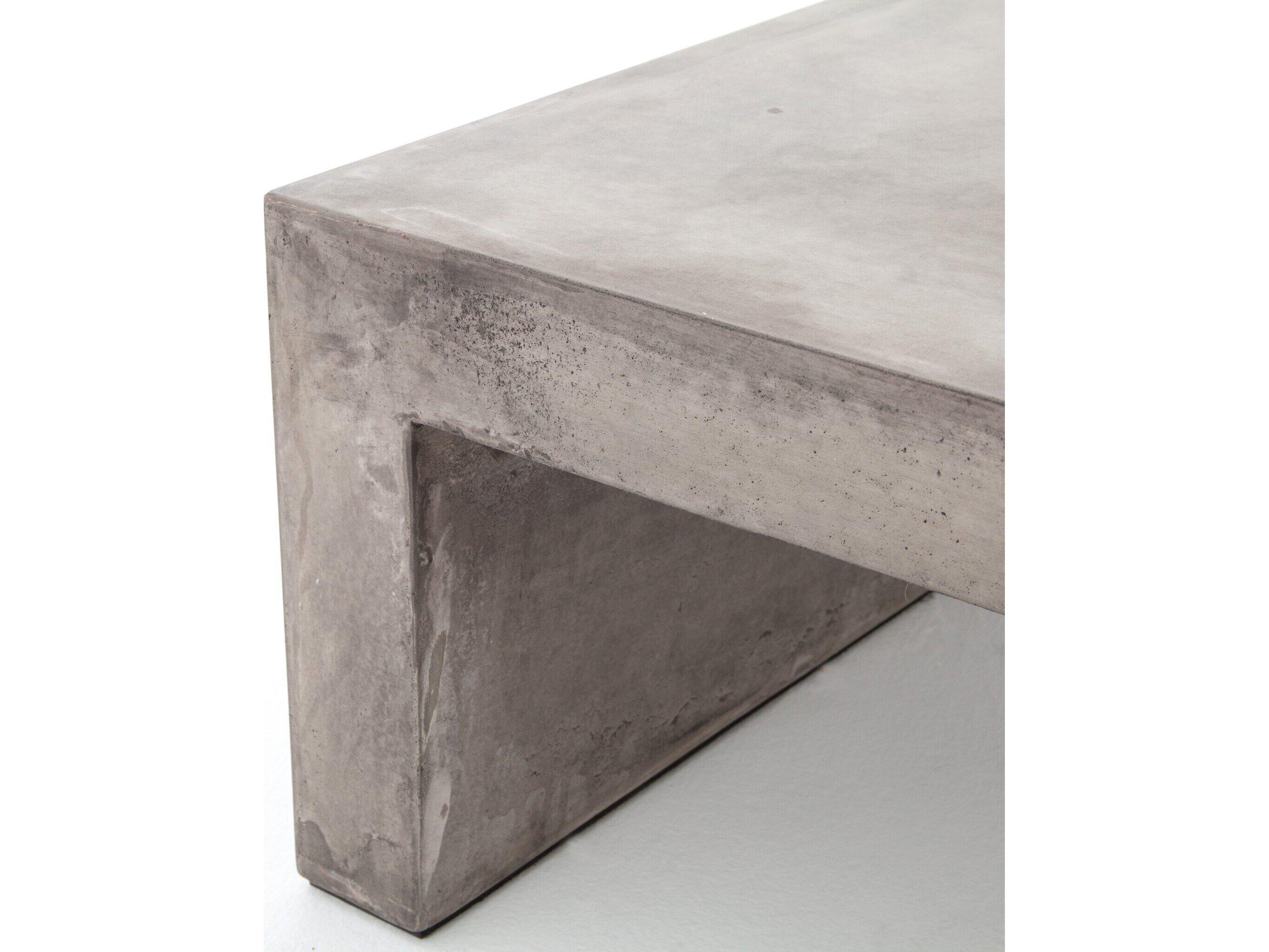 Luxecor Globetrotter Parish Rectangular Grey Concrete Coffee Table