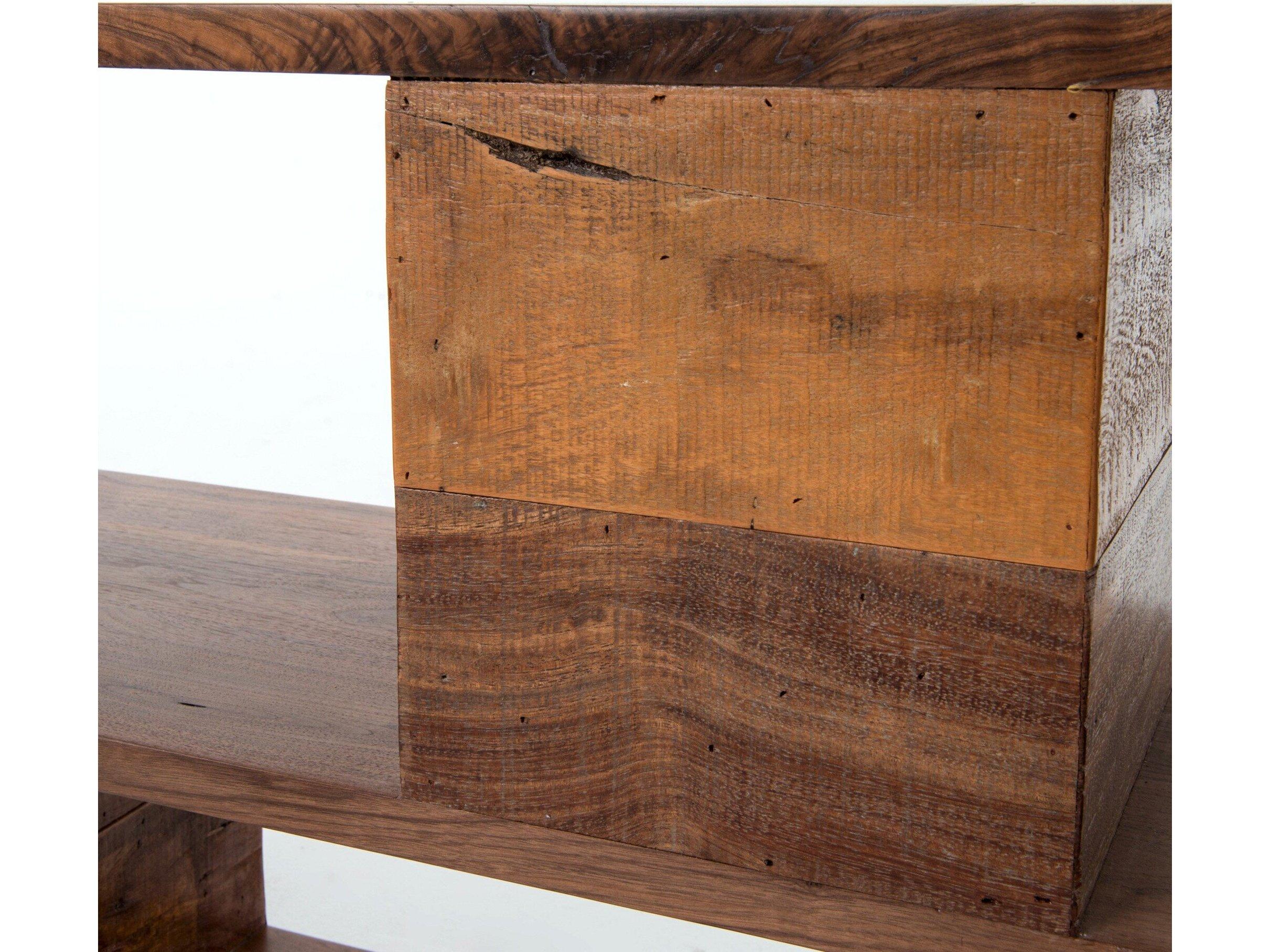 Four Hands Bina Ginger Rectangular Wood Natural Walnut Peroba Console Table