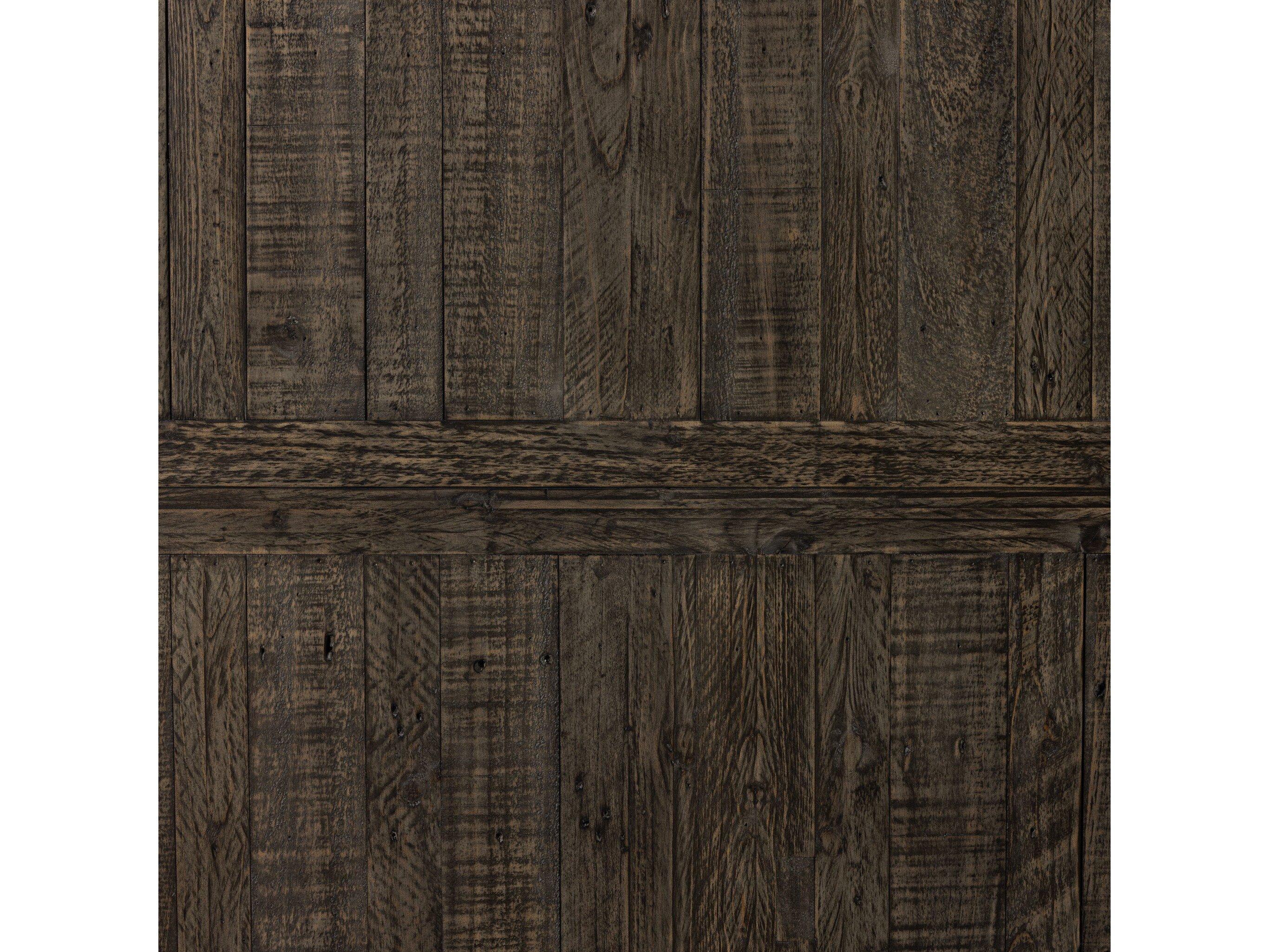 Four Hands Reclaimed Cintra Extendable Round Wood Rustic Black Olive Dining Table