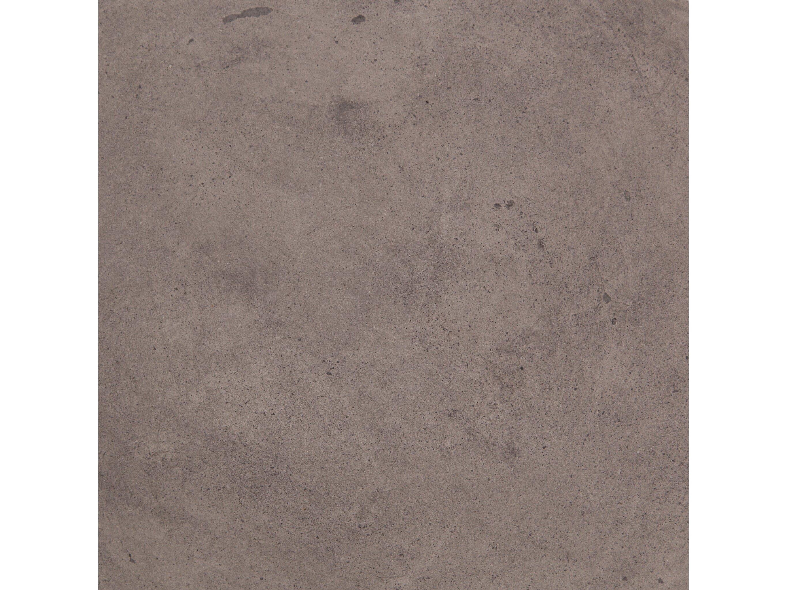 Four Hands Everett Lina Round Concrete Dark Grey End Table