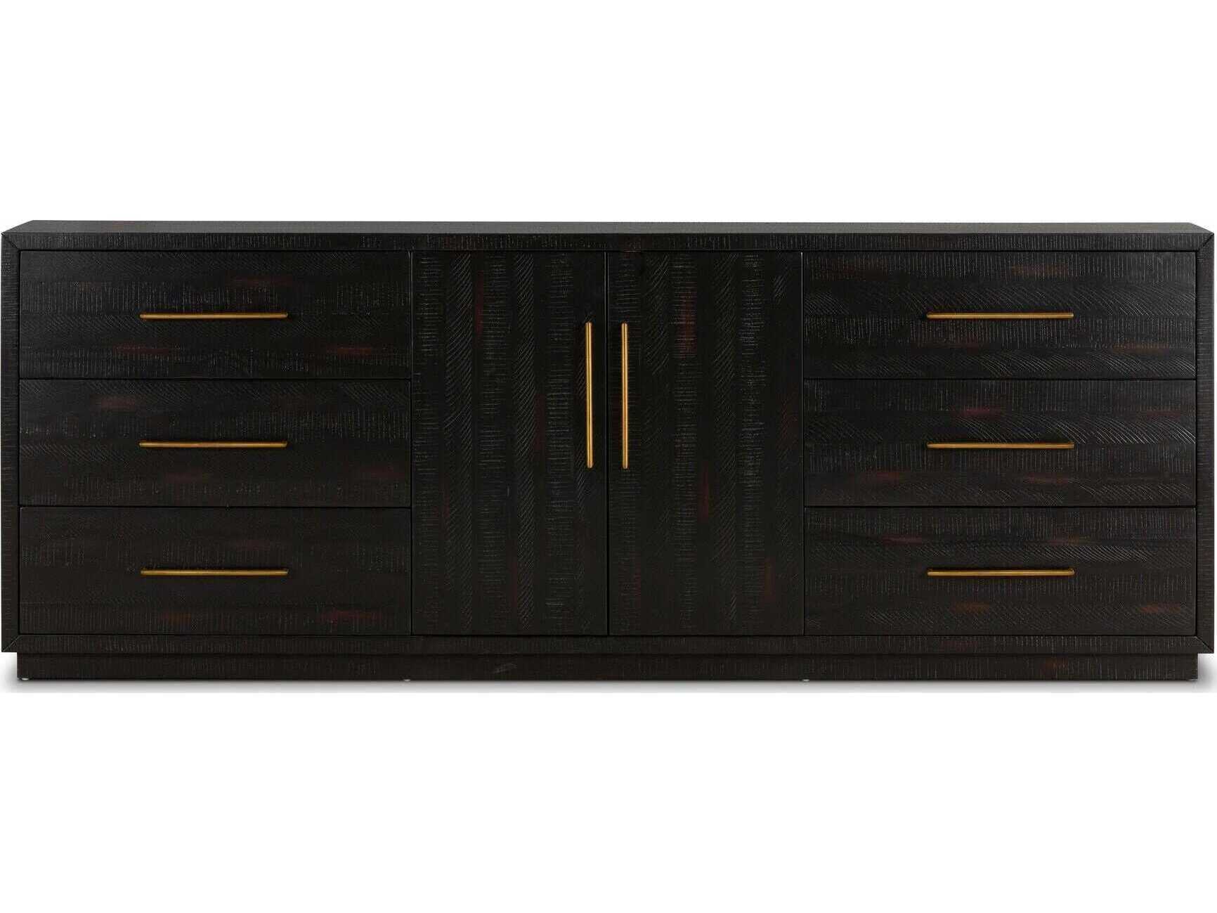 Four Hands Hadley Suki Burnished Black Large Media Console