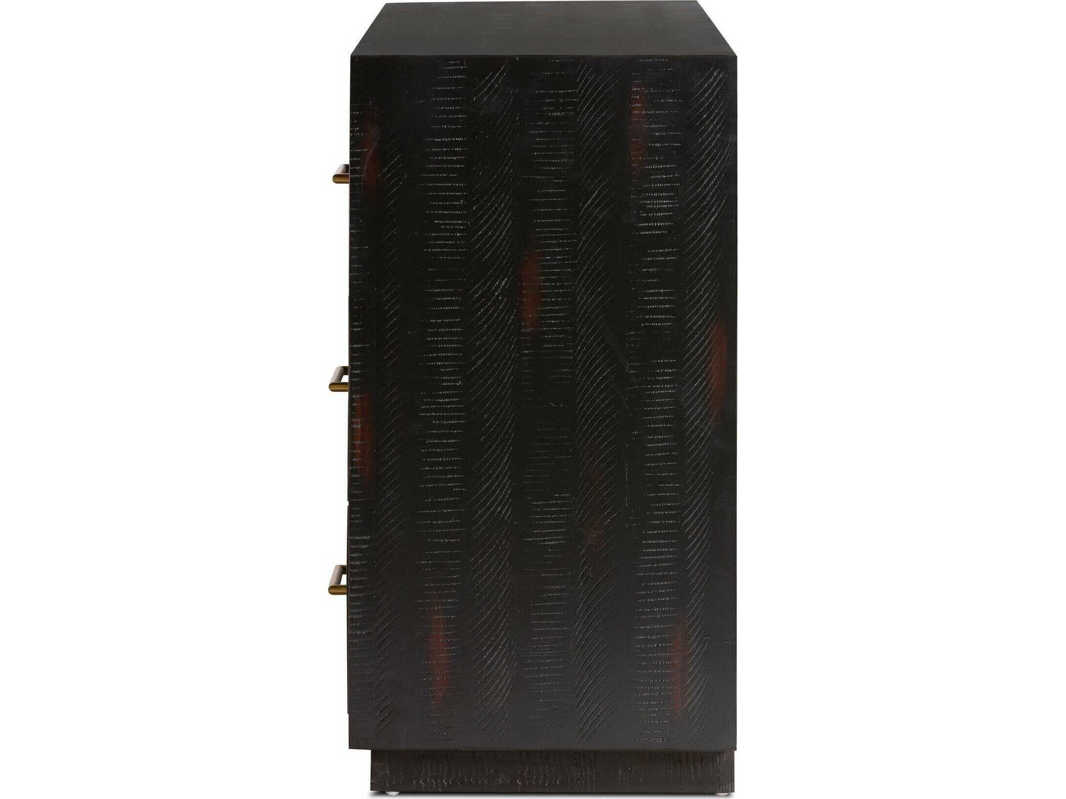 Four Hands Hadley Suki Burnished Black Large Media Console