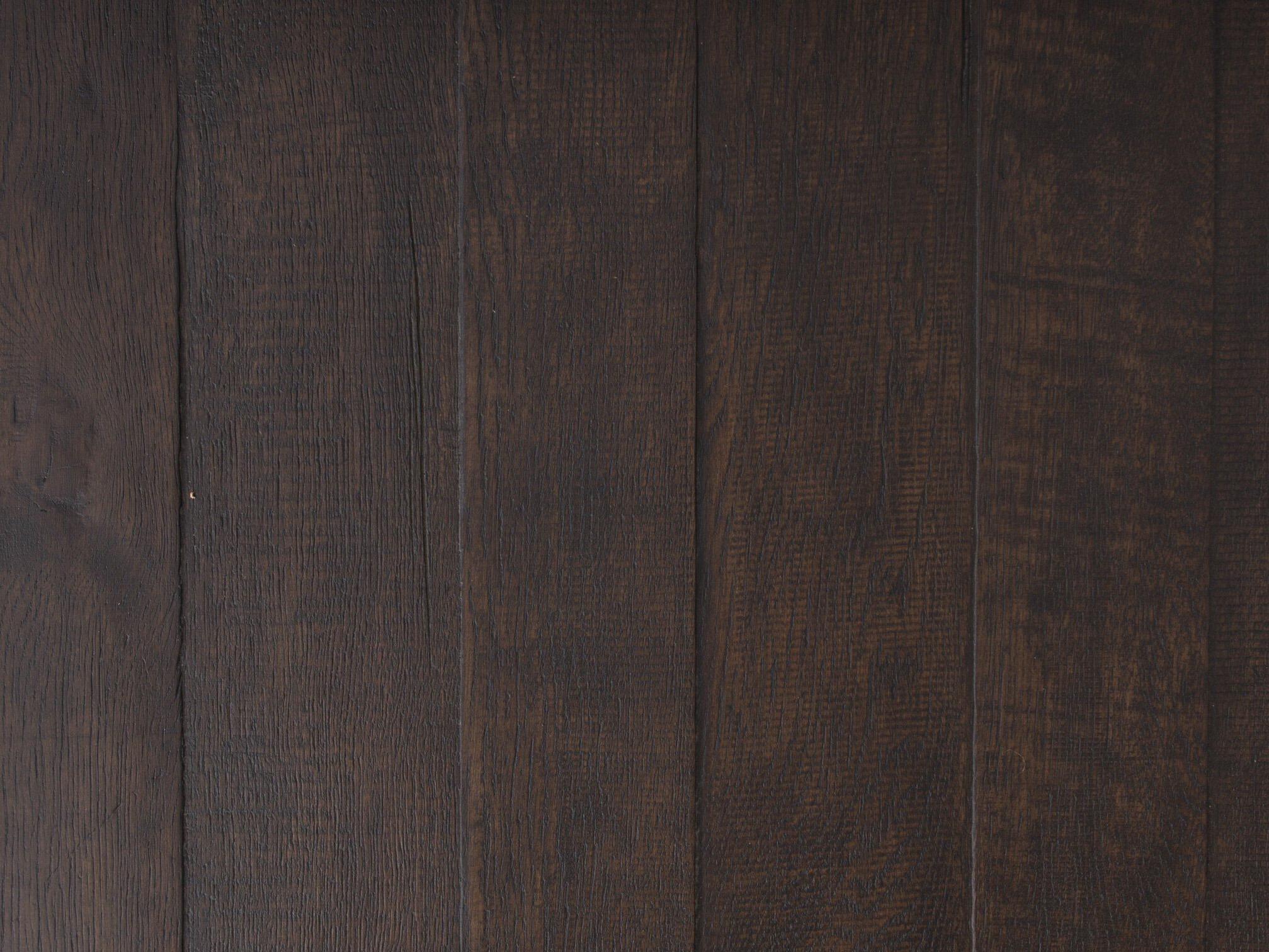 Four Hands Patten Wood Rubbed Black Oak Bar Cart