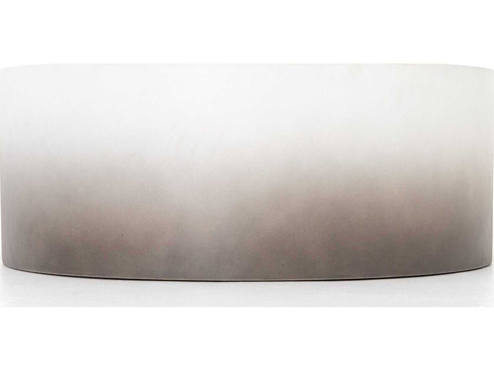 Four Hands Thayer Sheridan Round Concrete Slate Grey Ombre Coffee Table