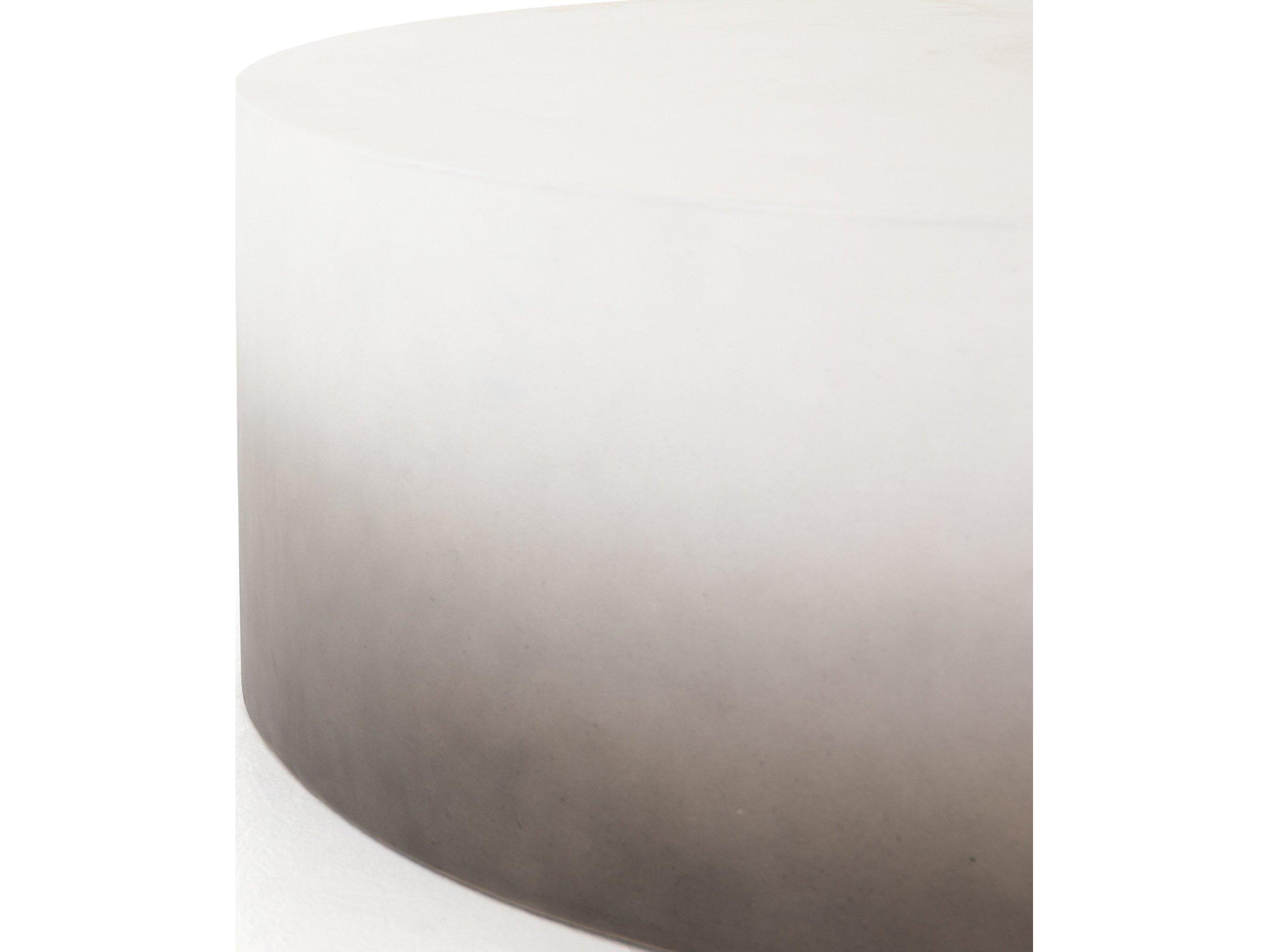 Four Hands Thayer Sheridan Round Concrete Slate Grey Ombre Coffee Table
