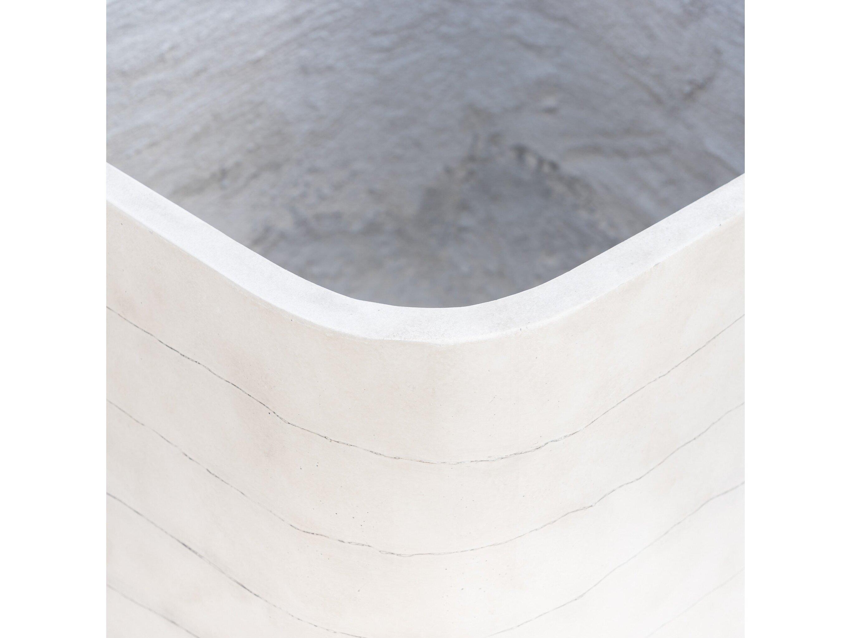 Four Hands Thayer Ingall Square Planter-Grey Ombre