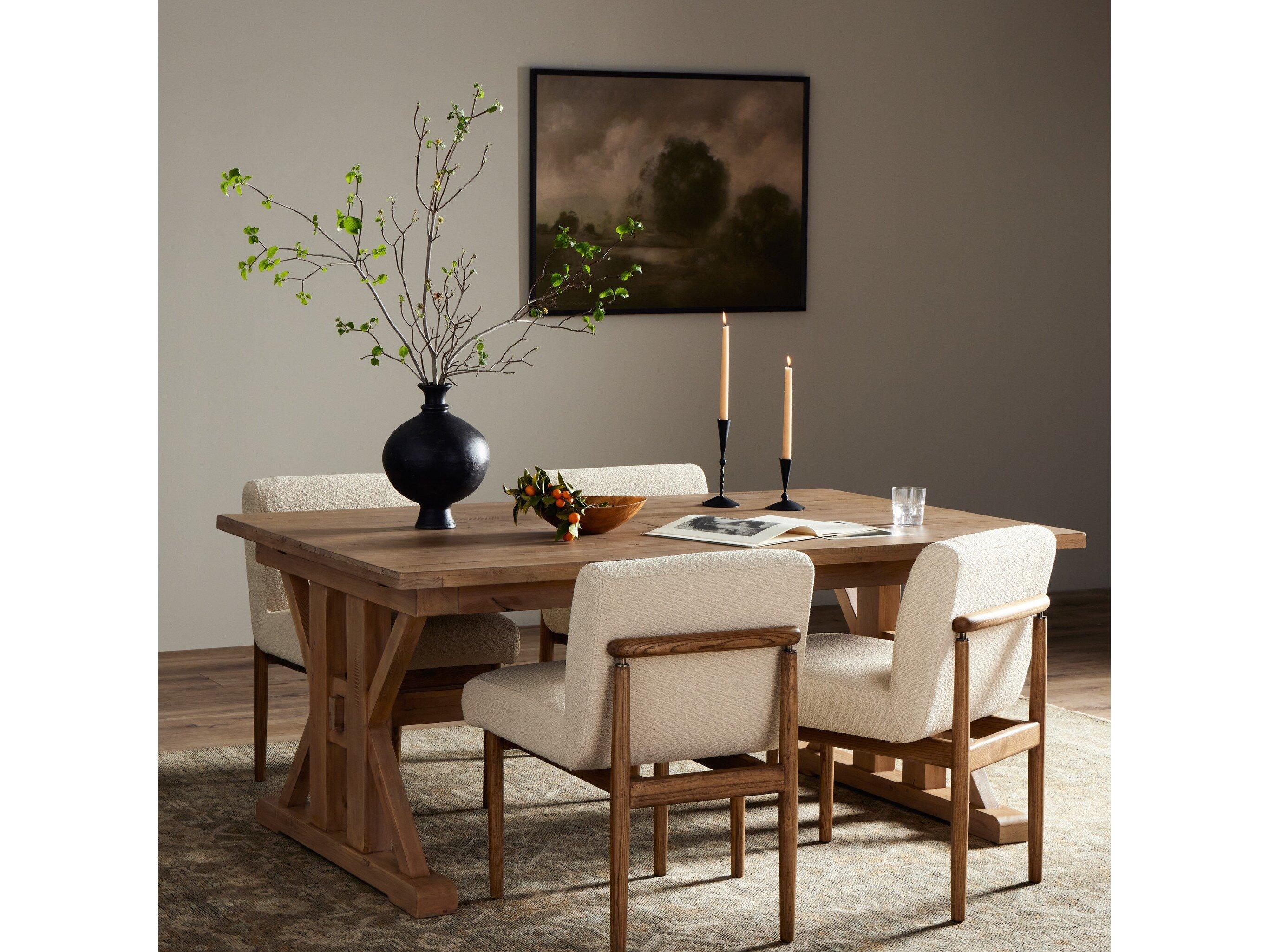 Four Hands Tuscanspring Rectangular Wood Sundried Wheat Dining Table