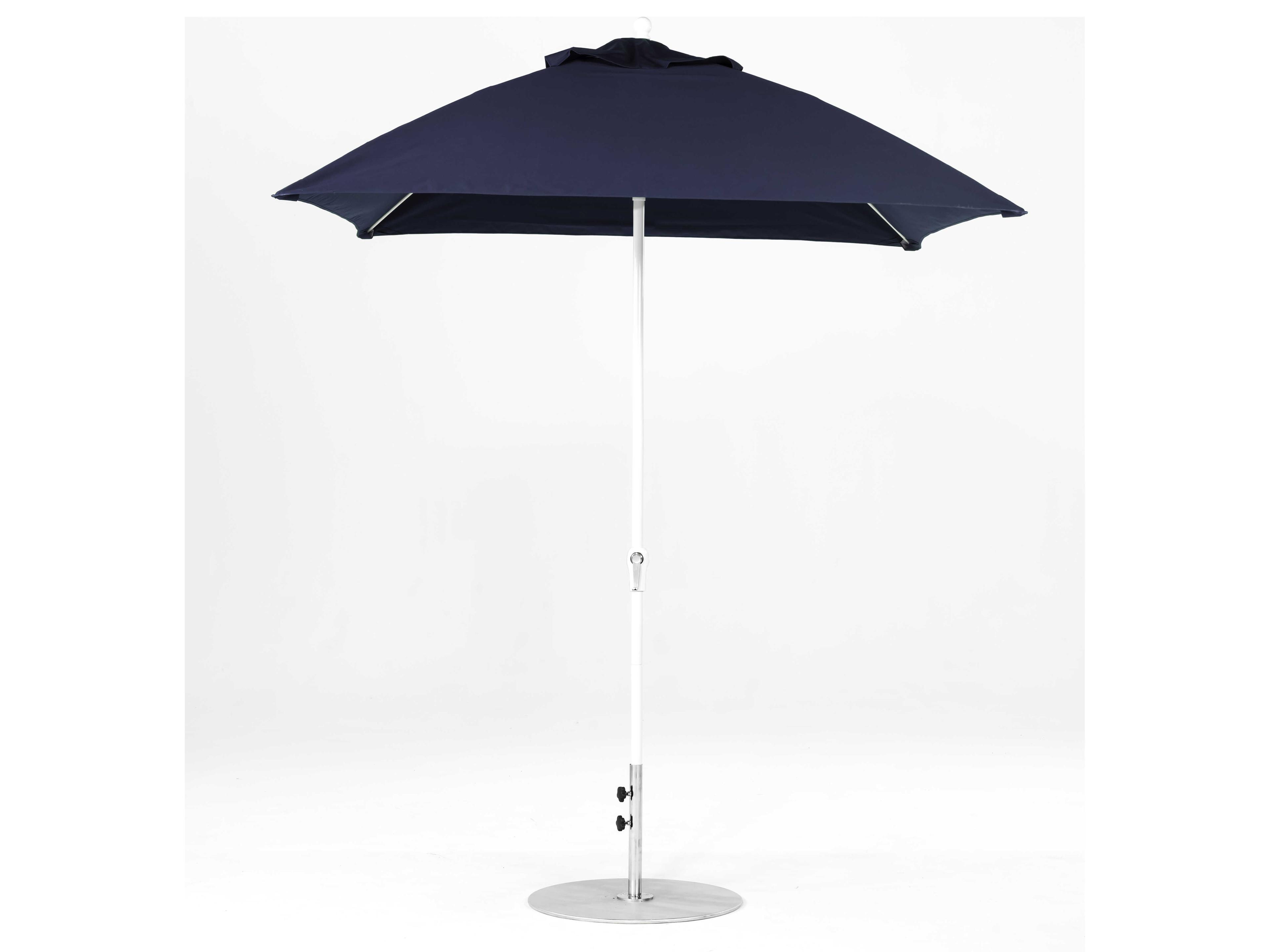 Frankford Quick Ship Monterey Fiberglass Market 7.5 Foot Square Crank Patio Umbrella