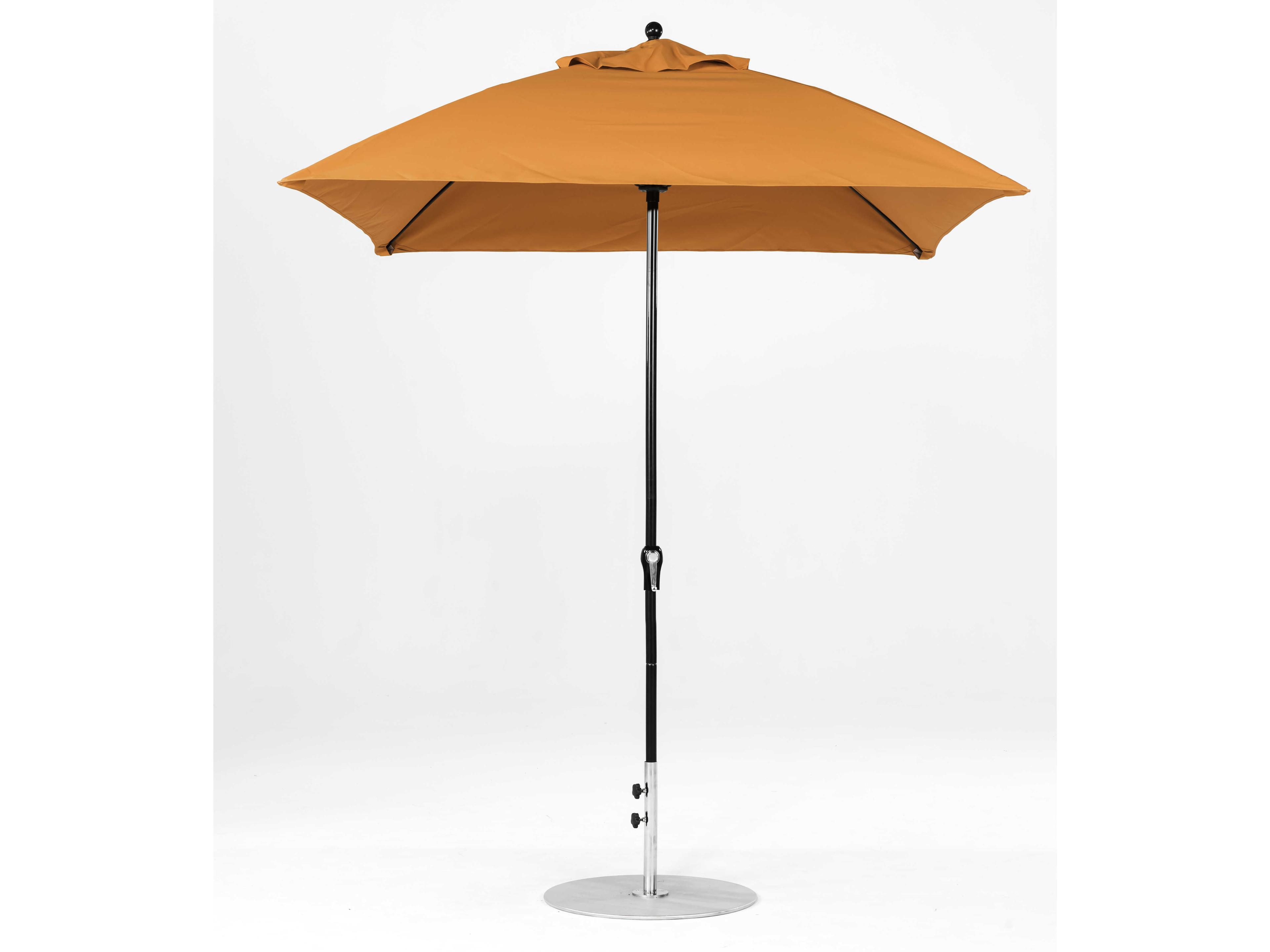 Frankford Quick Ship Monterey Fiberglass Market 7.5 Foot Square Crank Patio Umbrella