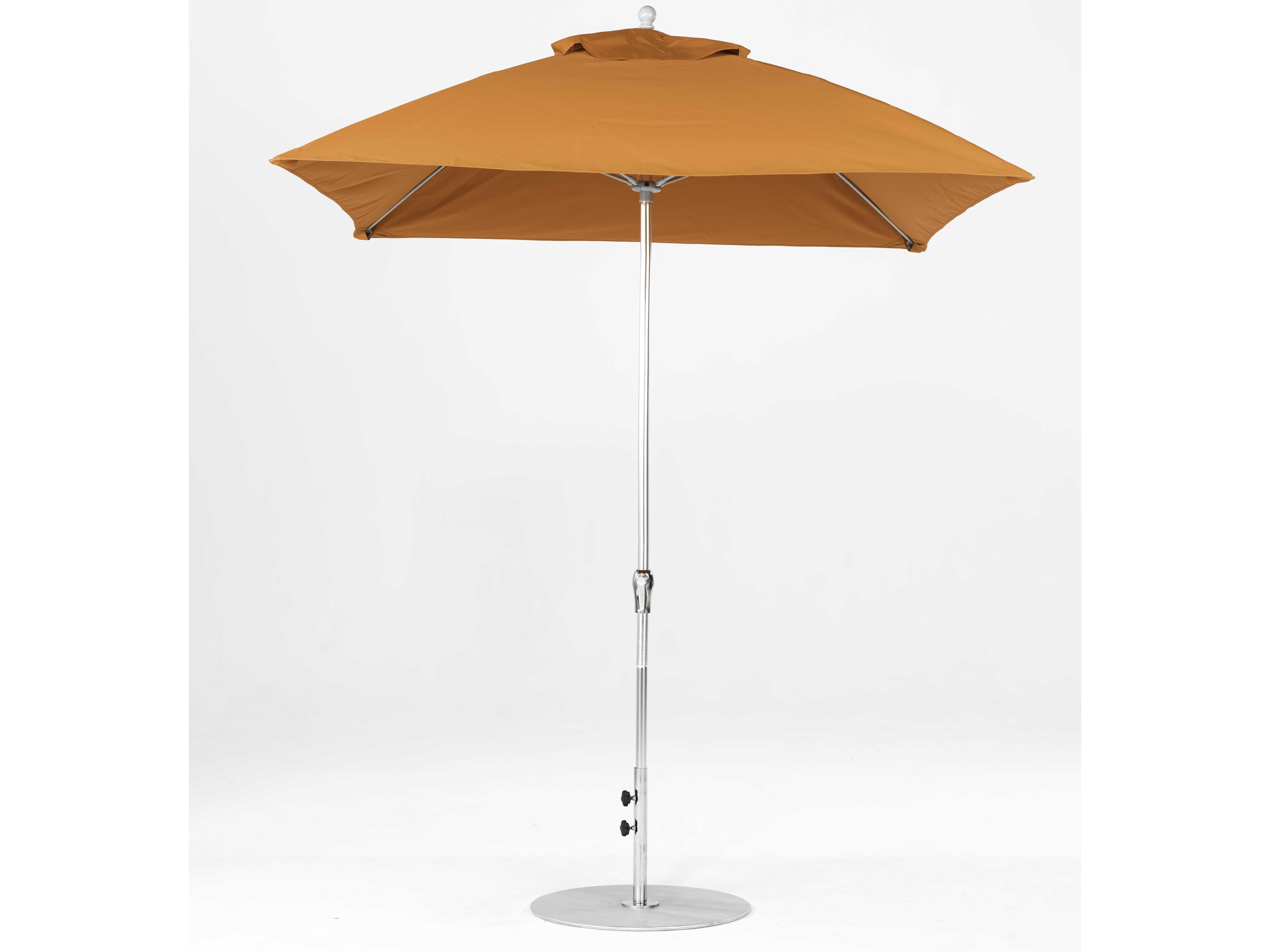 Frankford Quick Ship Monterey Fiberglass Market 7.5 Foot Square Crank Patio Umbrella
