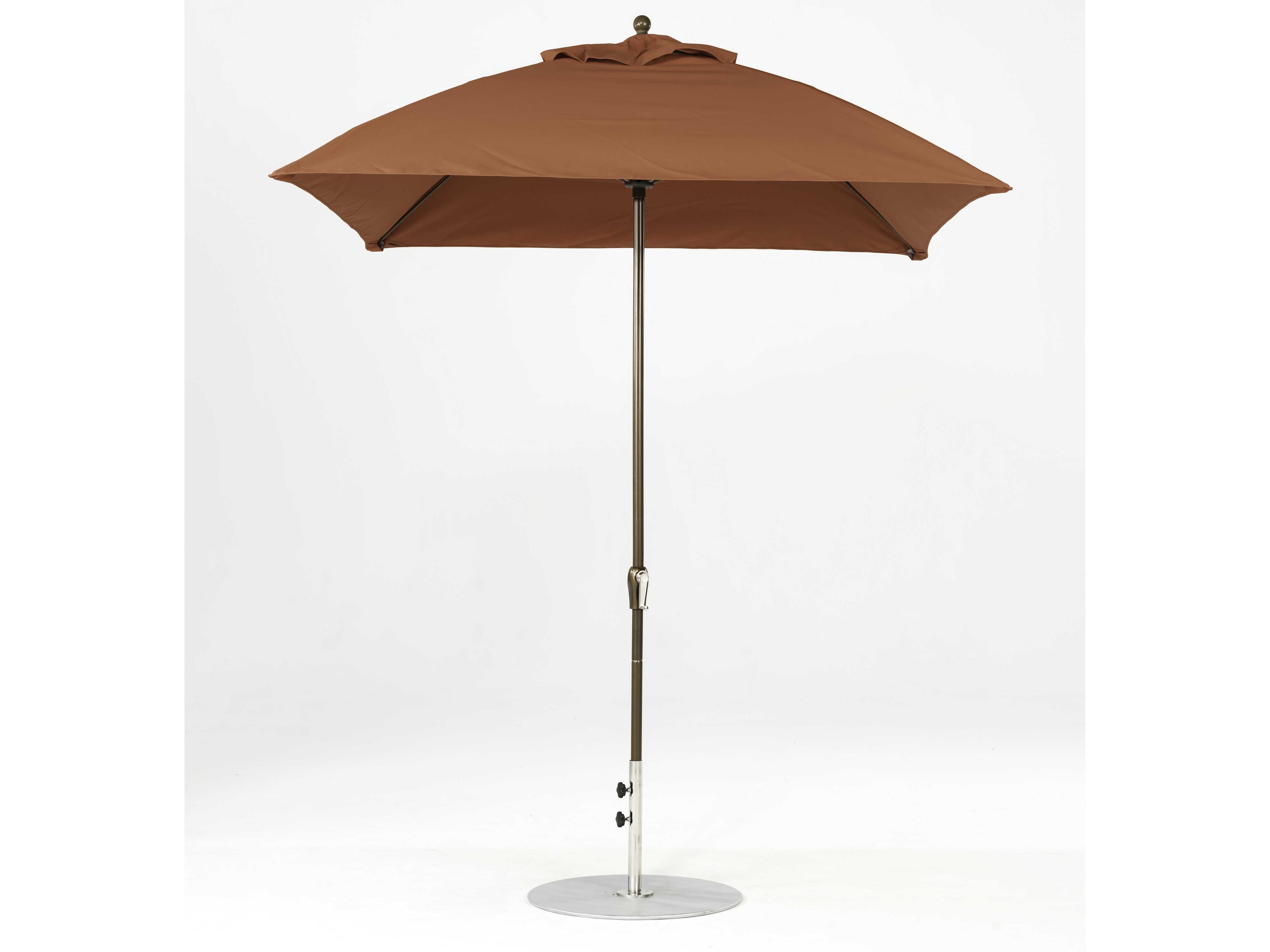 Frankford Monterey Custom Fiberglass Market 7.5 Foot Square Crank Outdoor Umbrella