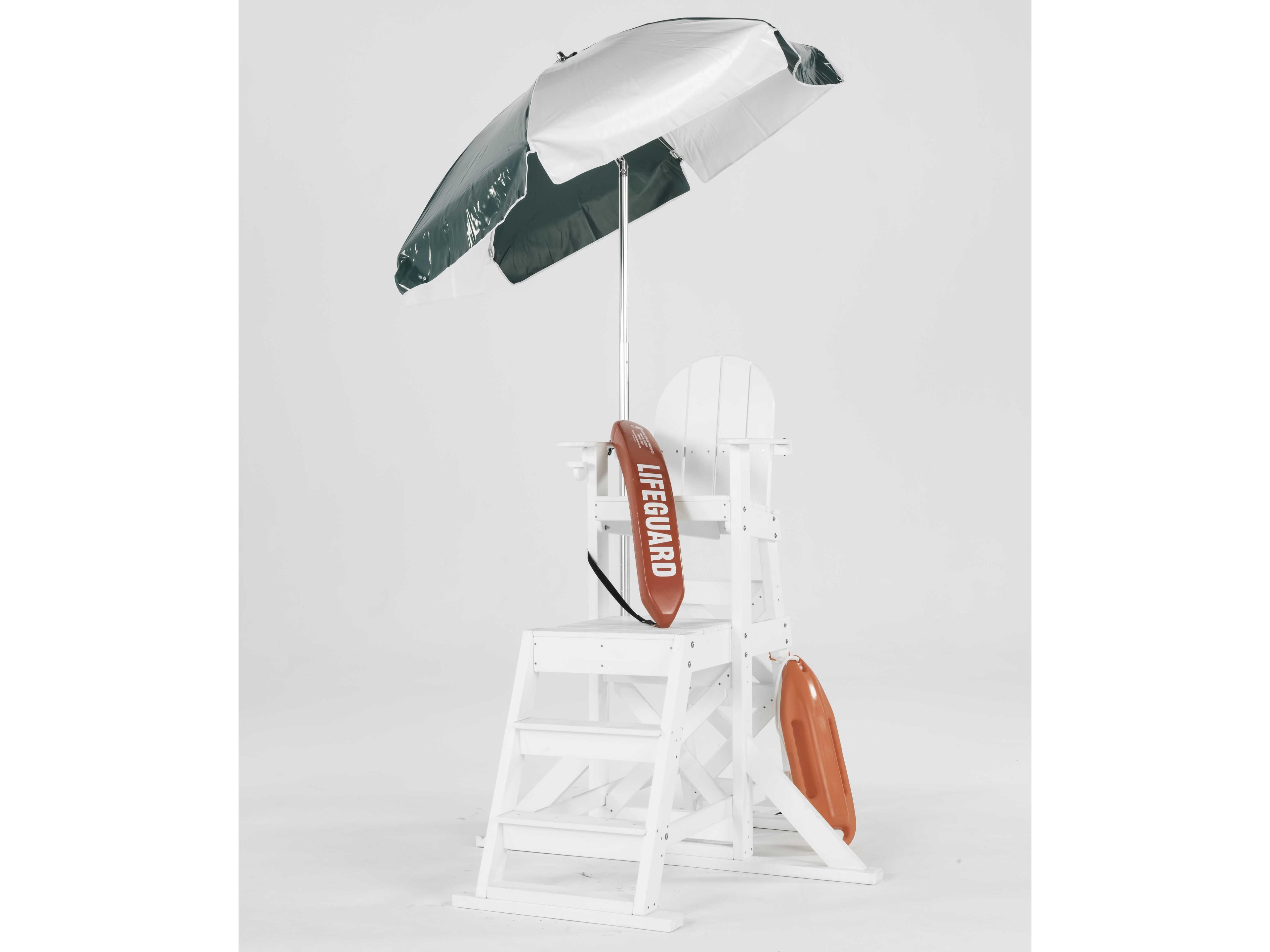 Frankford Quick Ship Lifeguard Aluminum 6.5 Foot Hexagon Aluminum Manual Tilt Outdoor Umbrella - Steel Ribs