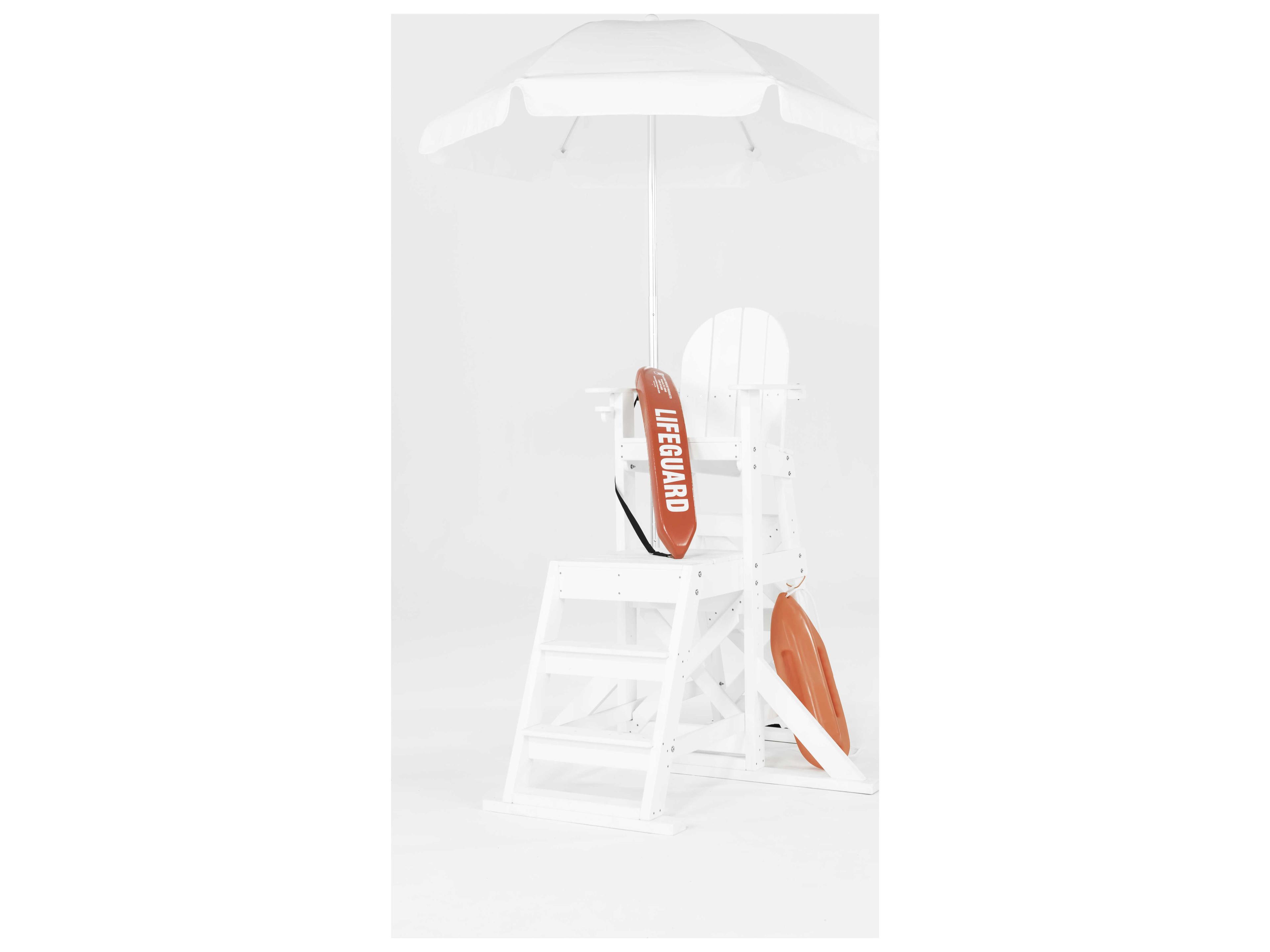 Frankford Lifeguard Custom Silver Anodized Centerpole Patio Umbrella - Fiberglass Ribs