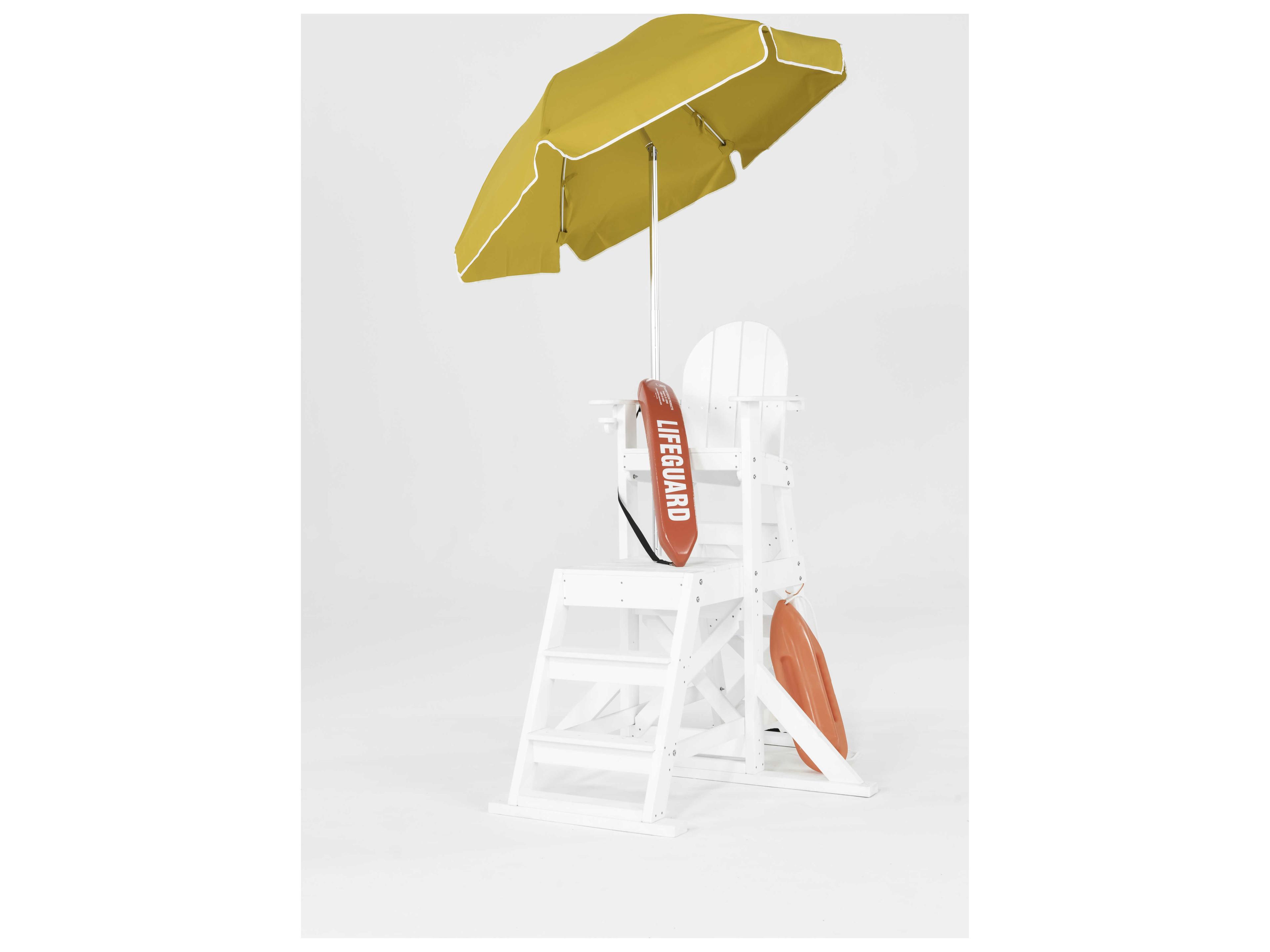 Frankford Lifeguard Custom Hexagon Push Button Tilt Patio Umbrella - Fiberglass Ribs