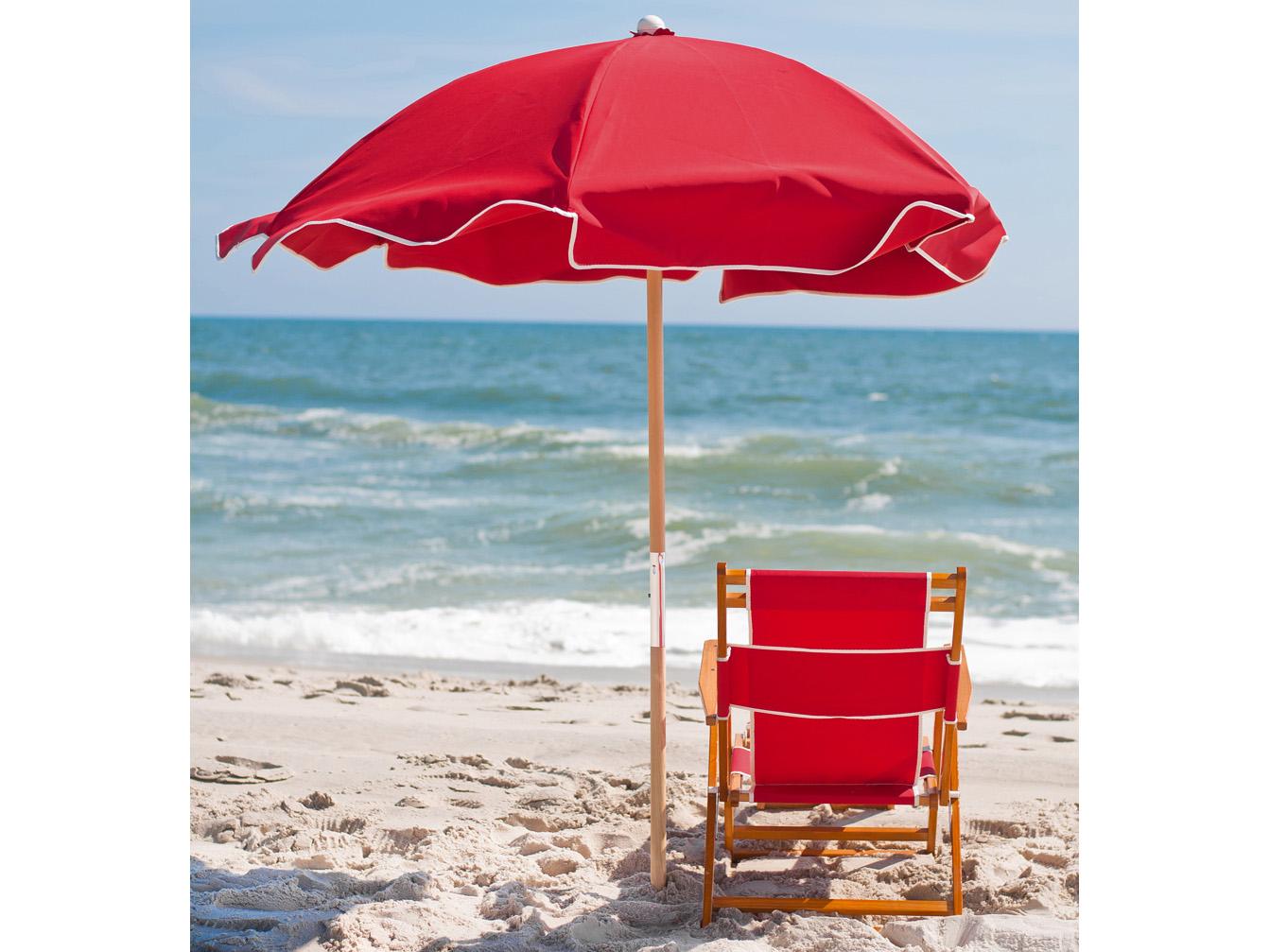 Frankford Quick Ship Avalon Fiberglass Beach 6.5 Foot Hexagon Manual Lift Outdoor Patio Umbrella