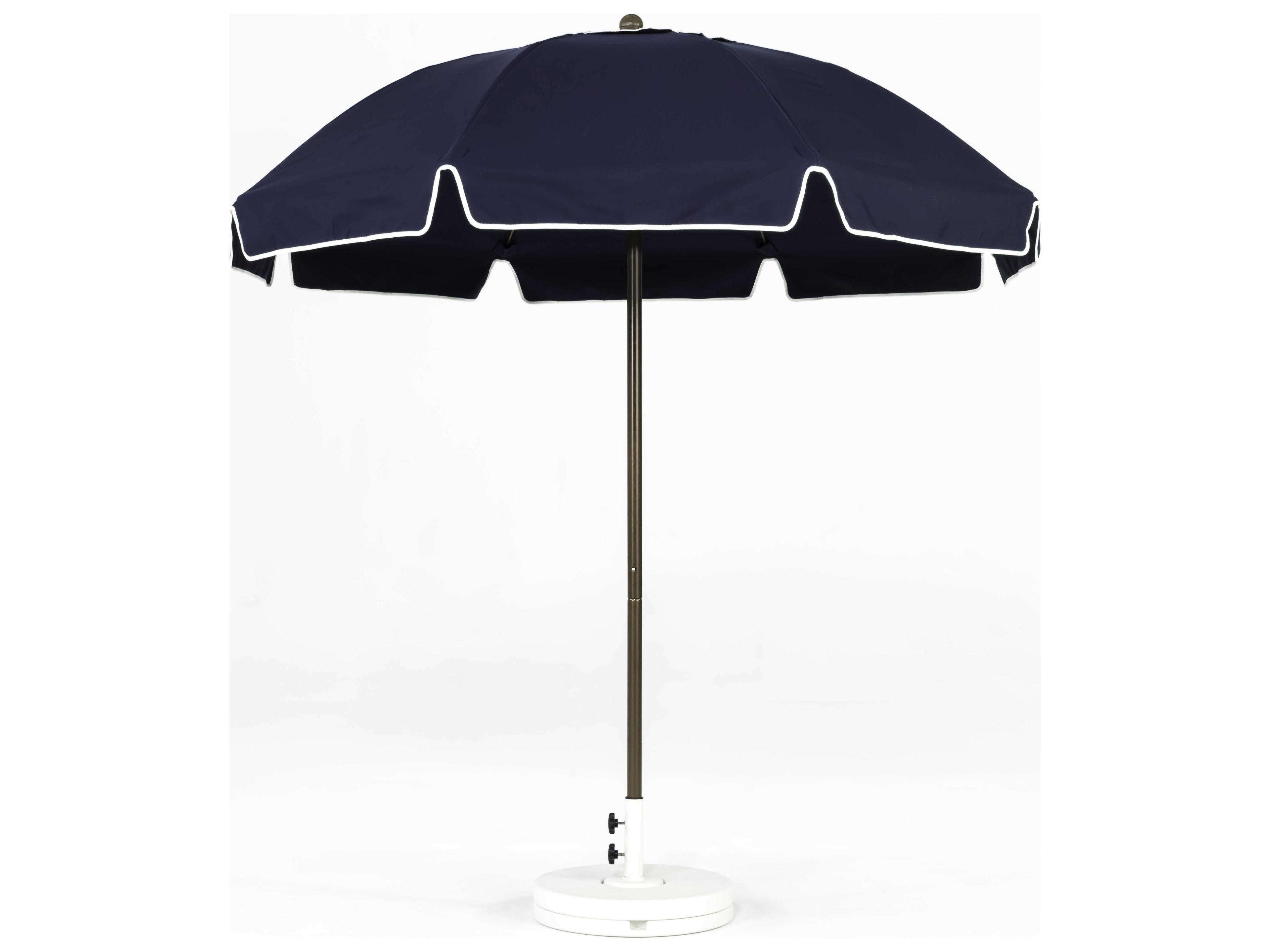 Frankford Catalina Custom Fiberglass 7.5 Foot Octagon Manual Lift Patio Umbrella