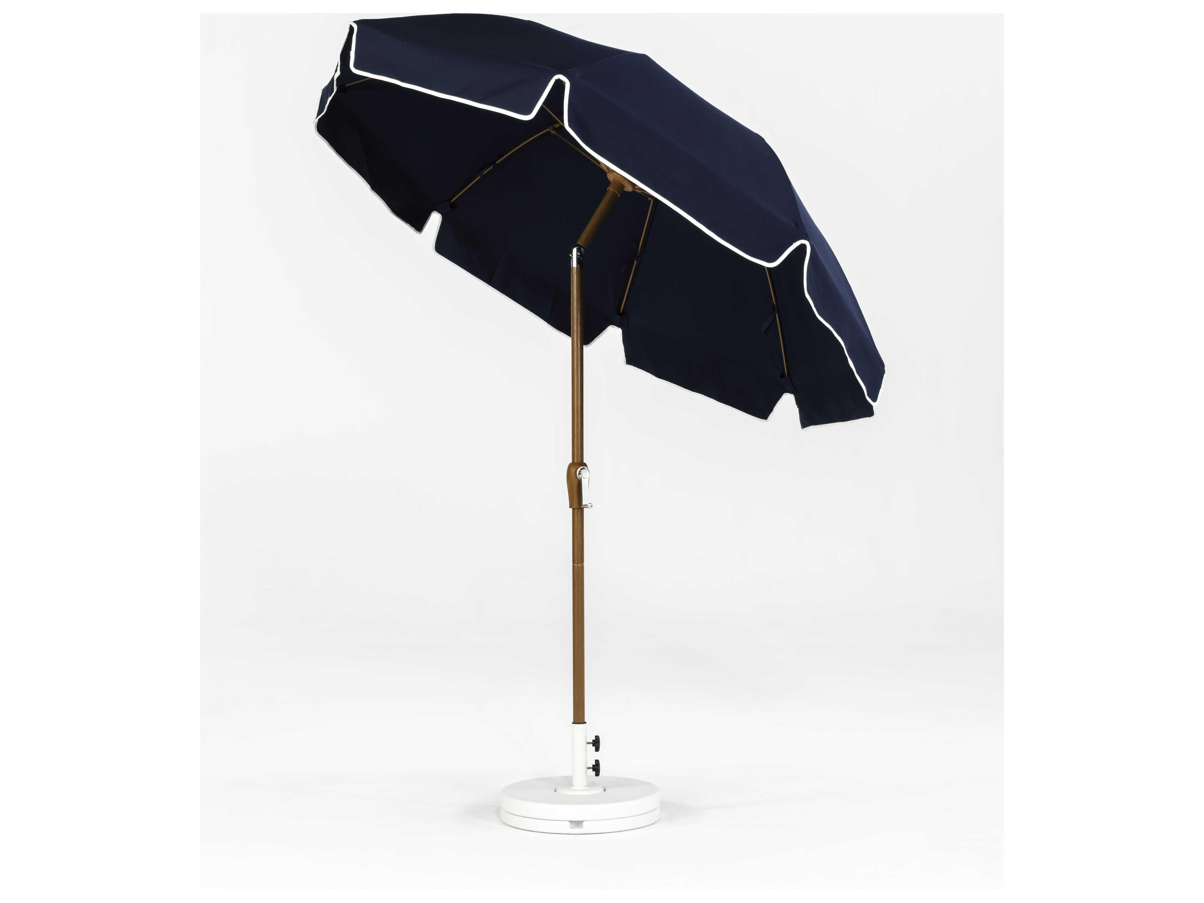 Frankford Catalina Custom Fiberglass 7.5 Foot Octagon Crank Tilt Patio Umbrella